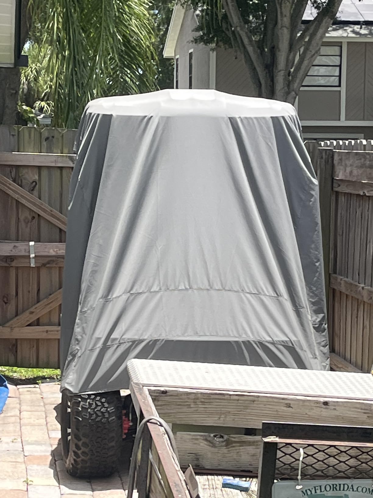 10L0L 2/4/4+2 Passenger Golf Cart Cover Upgrade Extended Roof 600D Waterproof customer photo 1