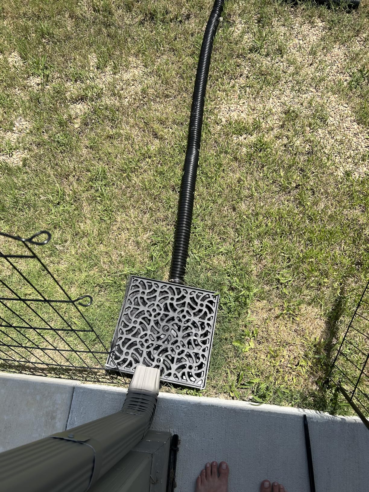 NAACOO Gutter Downspout Extensions, Upgraded 12x12in Catch Basin Low Profile Downspout Extender customer photo 2