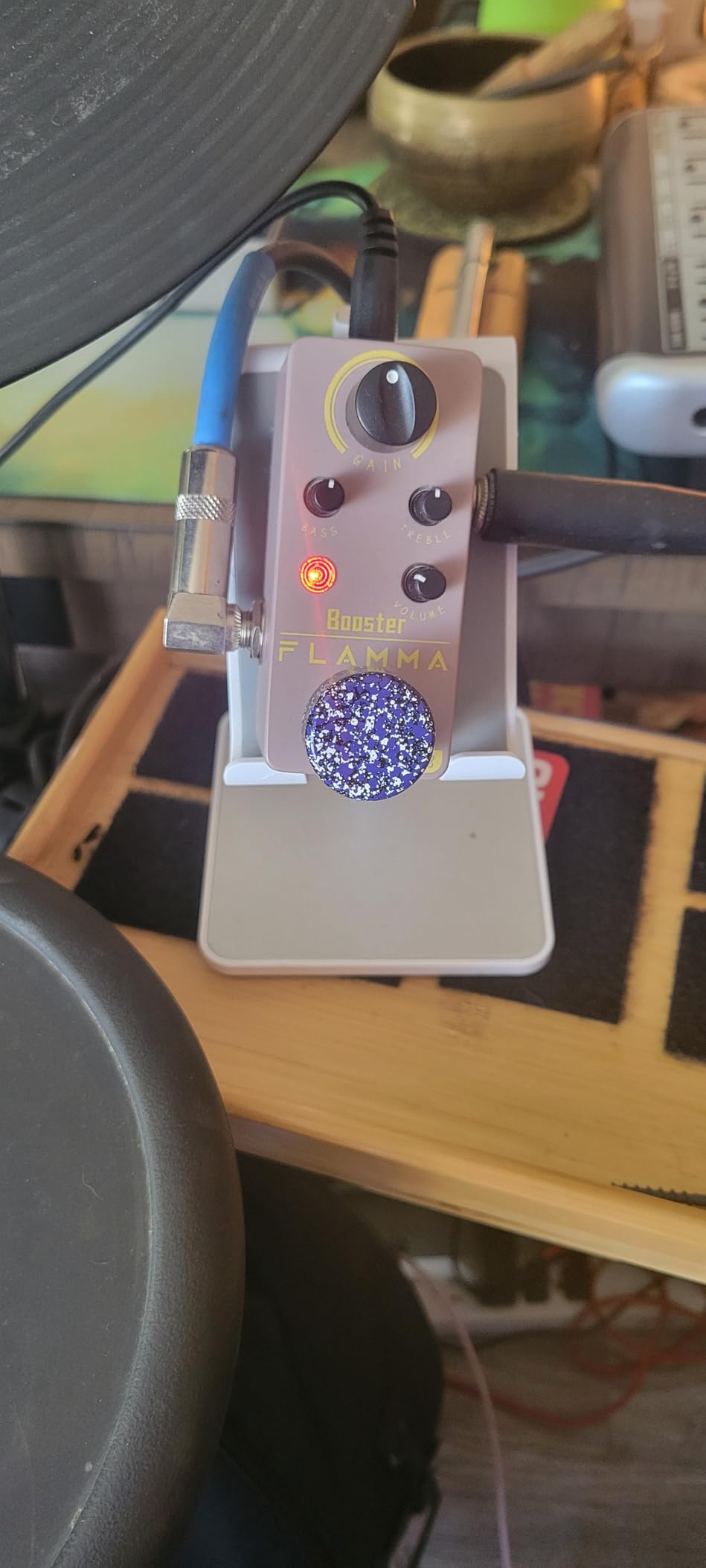 FLAMMA FC18 Booster Pedal Boost Guitar Pedal for Electric Guitar and Bass Compact Size True Bypass customer photo 2