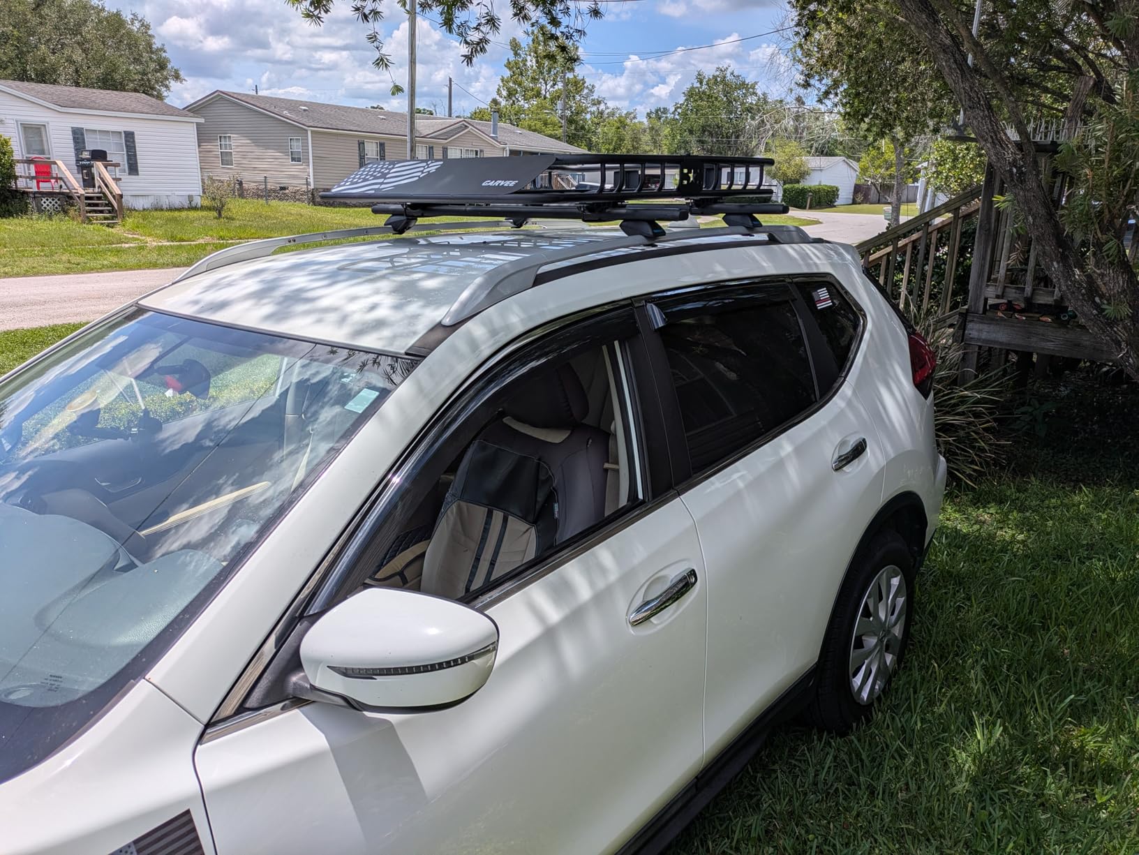 COWVIE 53 Inch Aluminum Roof Rack Cross Bars for Raised Side Rails, Adjustable Cargo Bars, Hold 165 LBS, Silver customer photo 2