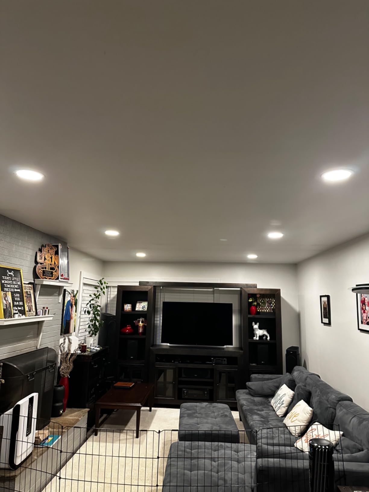 Ensenior 24 Pack 6 Inch LED Recessed Ceiling Light, Dimmable, 2700K-5000K 5CCT, 1200LM 12W 120V, High Brightness Canless Wafer Downlight - ETL&FCC&IC customer photo 2