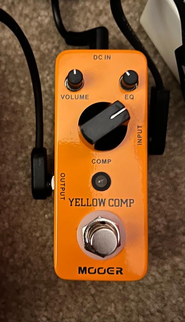 MOOER Compressor Pedal, Yellow Comp Mini Portable Compression with True Bypass, EQ and Volume Adjustable, Classic Optical Compressor Pedals for Electric Guitar Bass customer photo 2