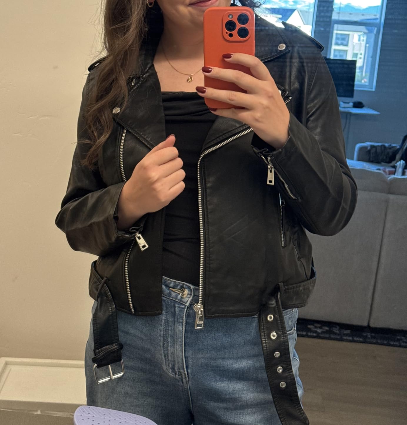 Levi's Women's The Belted Faux Leather Moto Jacket (Regular & Plus Size) customer photo 1