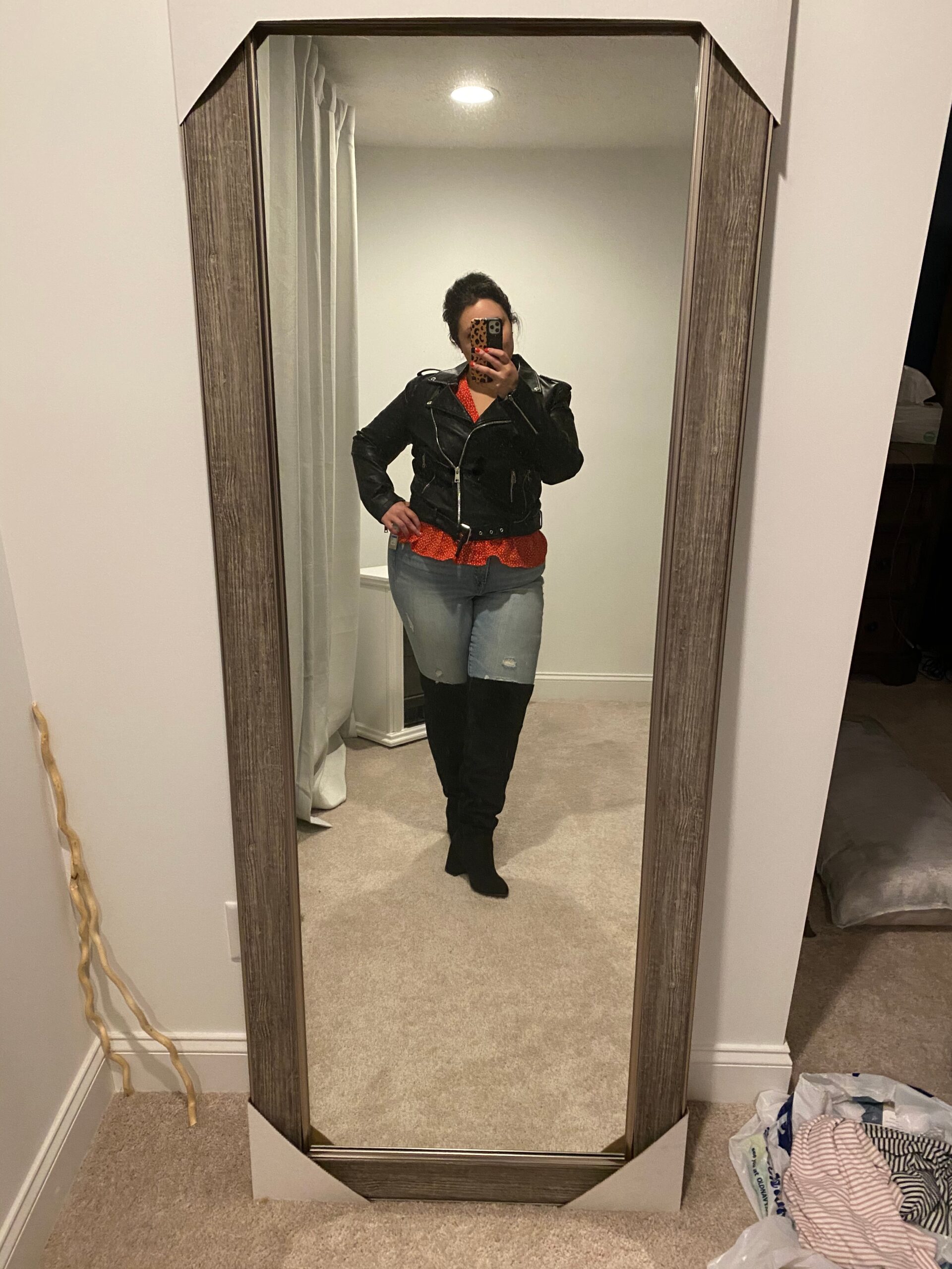 Levi's Women's The Belted Faux Leather Moto Jacket (Regular & Plus Size) customer photo 2