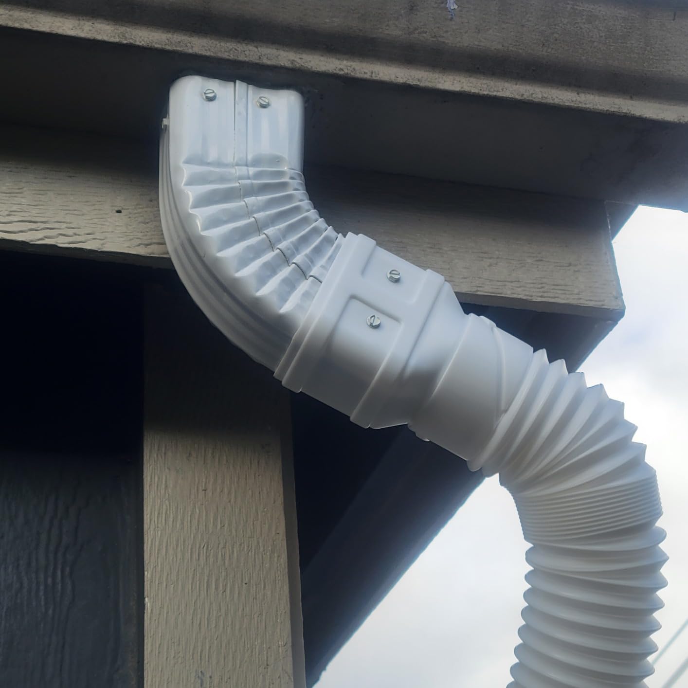 Gutter Downspout Elbow - Rain Gutter Downspout Extension High (2x3