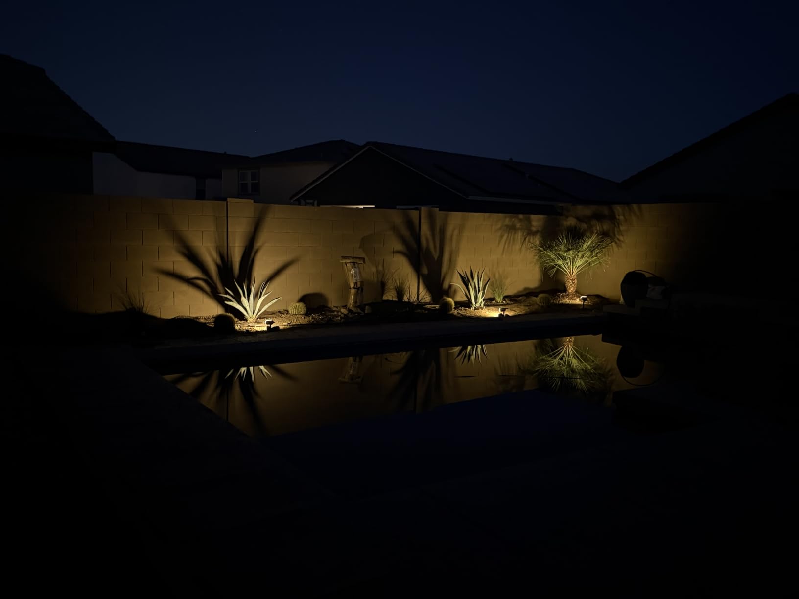 NYMPHY Solar Lights Outdoor Waterproof IP68, 56 LED 3 Lighting Modes Solar Powered Garden Yard Spot Solar Lights for Outside Landscape- 4 Pack (Warm White) customer photo 2
