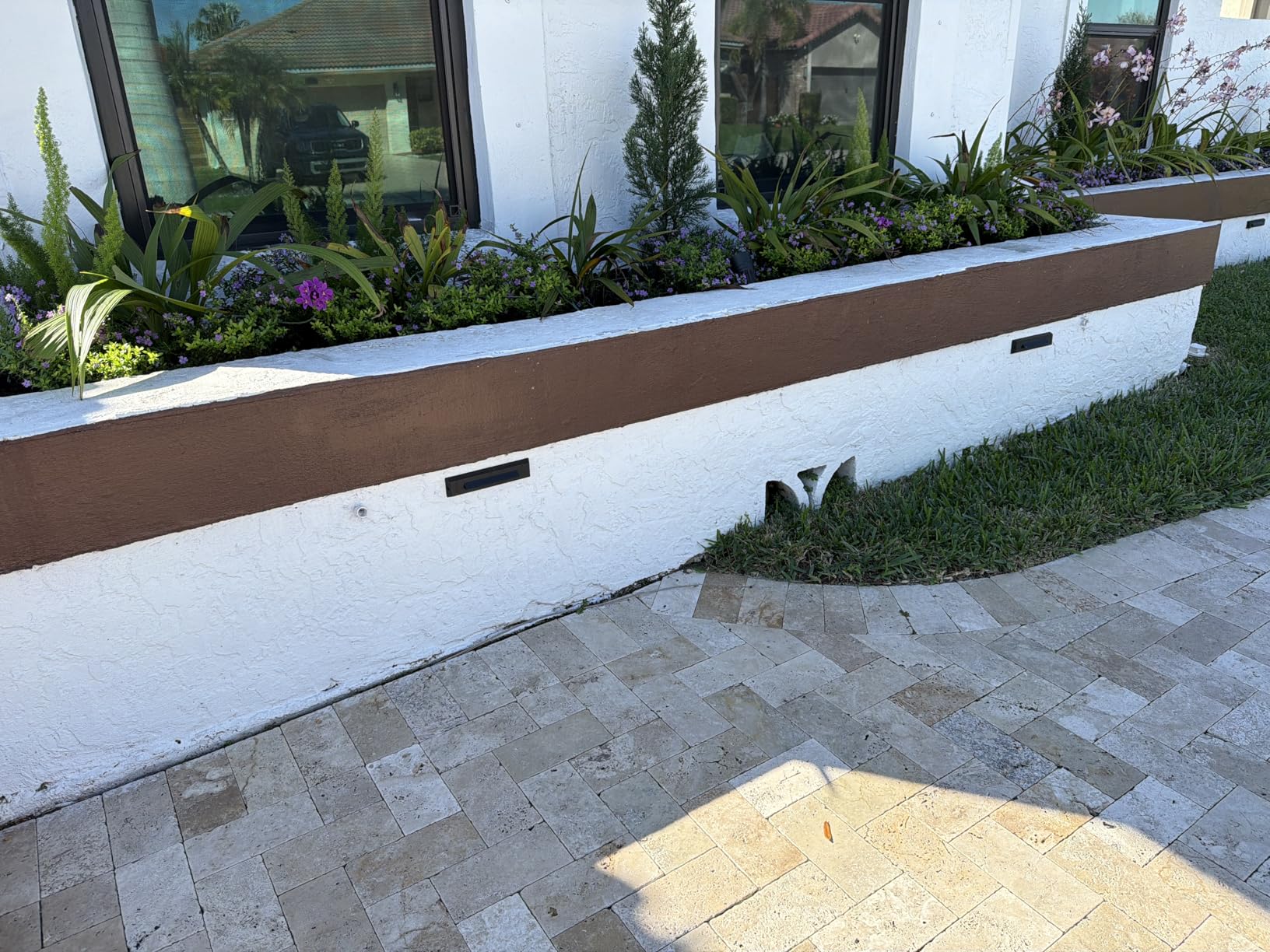 [6 Pack] 3 Color Low Voltage 12-24V LED Step Lights Outdoor, 2.5W Landscape Cutoff Stair Riser Light, Deck Step Lights Outside Accent Lighting Fixtures, Wet Location, Black customer photo 2