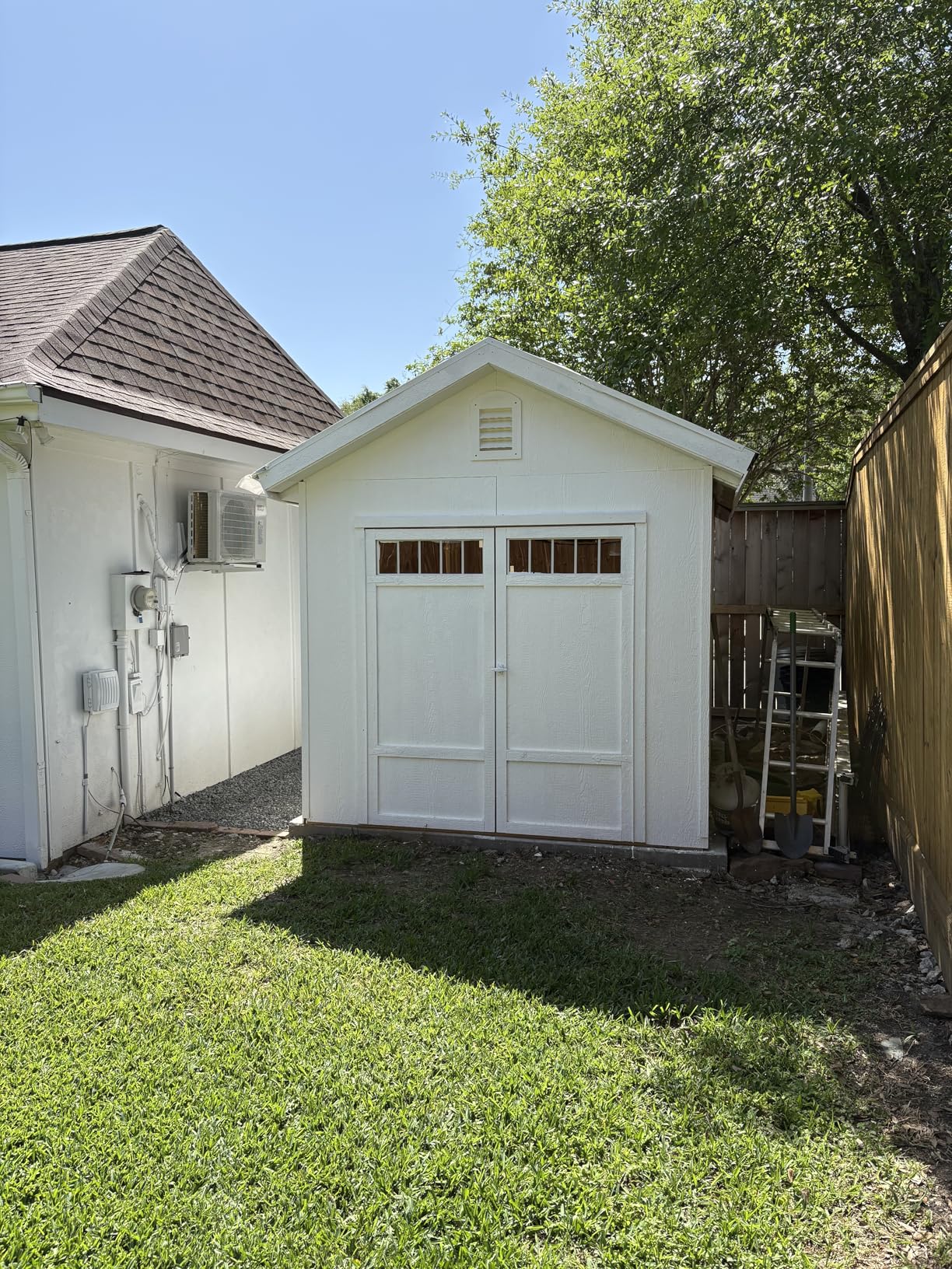 Handy Home Products Olympia 10x7.5 Wood Storage Shed with Floor Kit - Does not Include Paint or Roofing Shingles customer photo 1