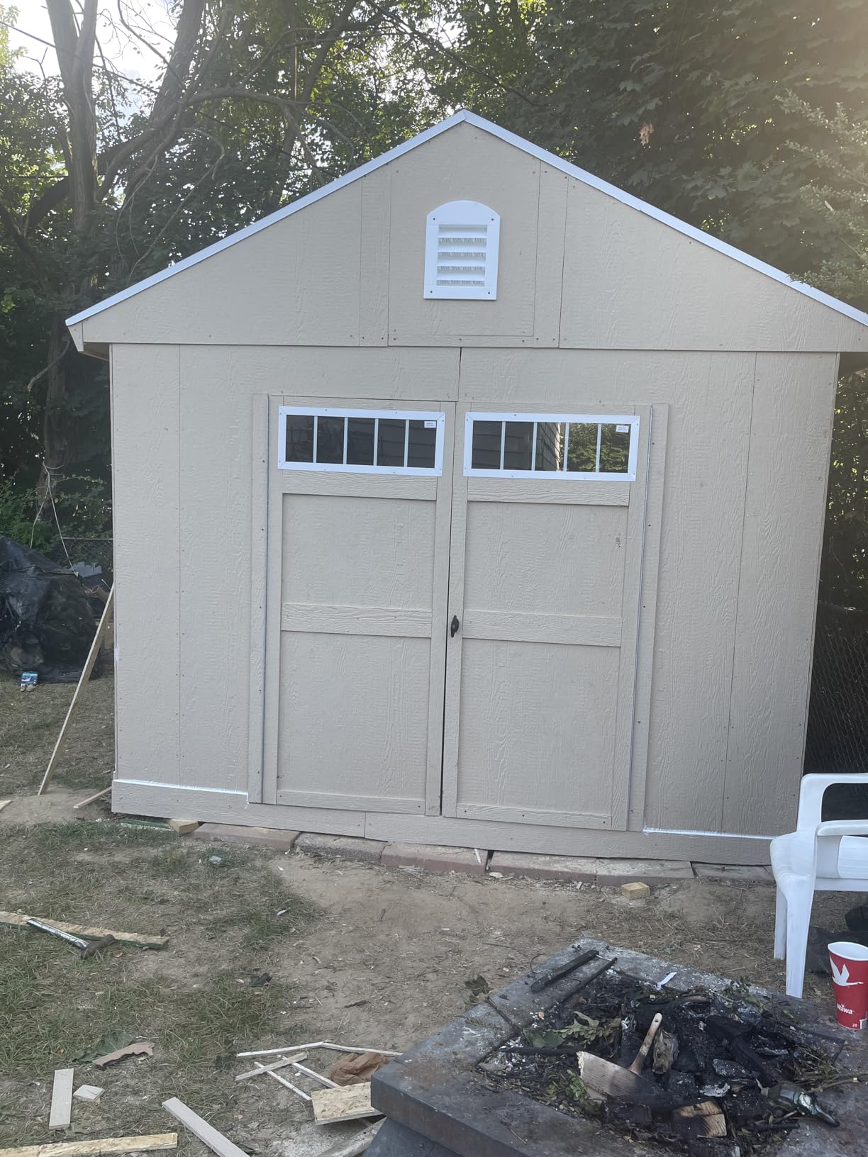 Handy Home Products Olympia 10x7.5 Wood Storage Shed with Floor Kit - Does not Include Paint or Roofing Shingles customer photo 2
