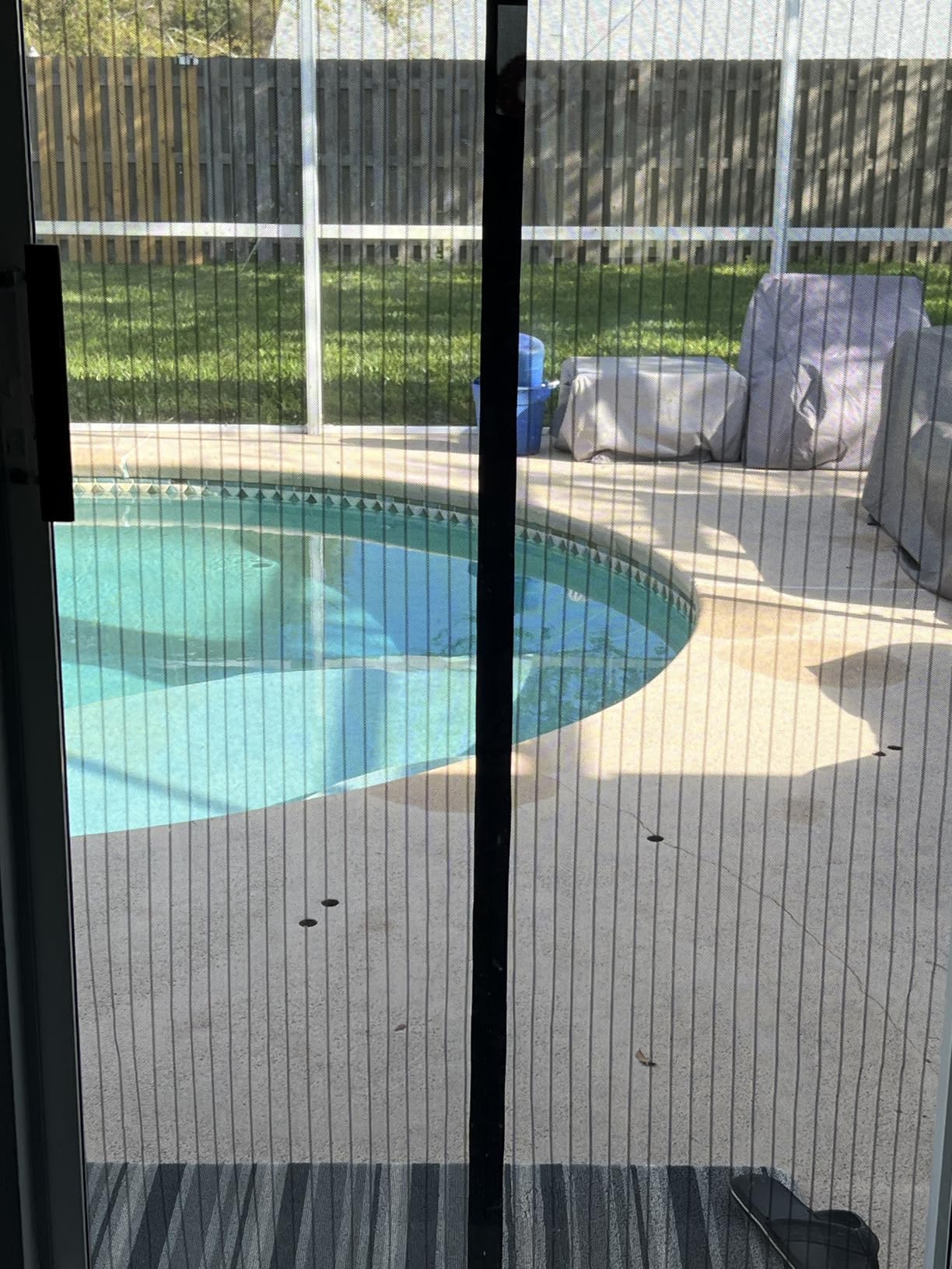GORILLA GRIP Magnetic Screen Door, Hands Free Mesh Curtain Keeps Bugs and Mosquitos Out, Automatic Magnet Closure, Heavy Duty Patio Sliding Dog Doors Cover, Window Screens Protector, Black 39x83 customer photo 2