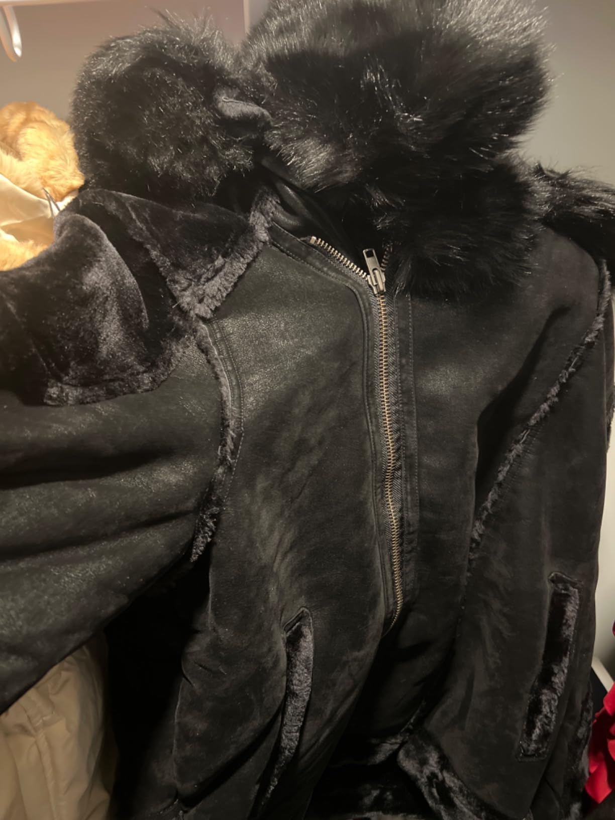 Jordan Craig Men EL Jefe Shearling Moto Jacket (Black Coffee) customer photo 1
