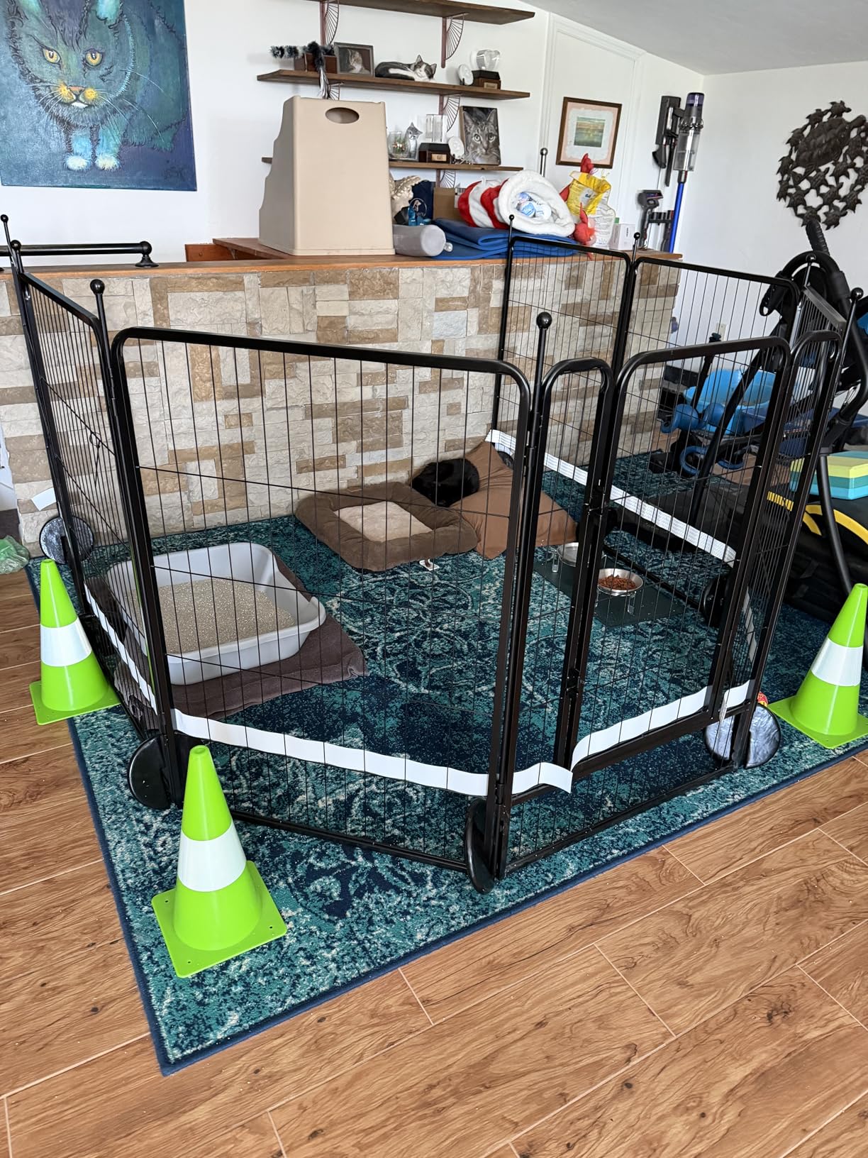 FXW Rollick Unleashed Dog Playpen for Indoor, Yard, RV Camping, 40 inch 16 Panels for Medium and Large Dogs | Patented customer photo 1