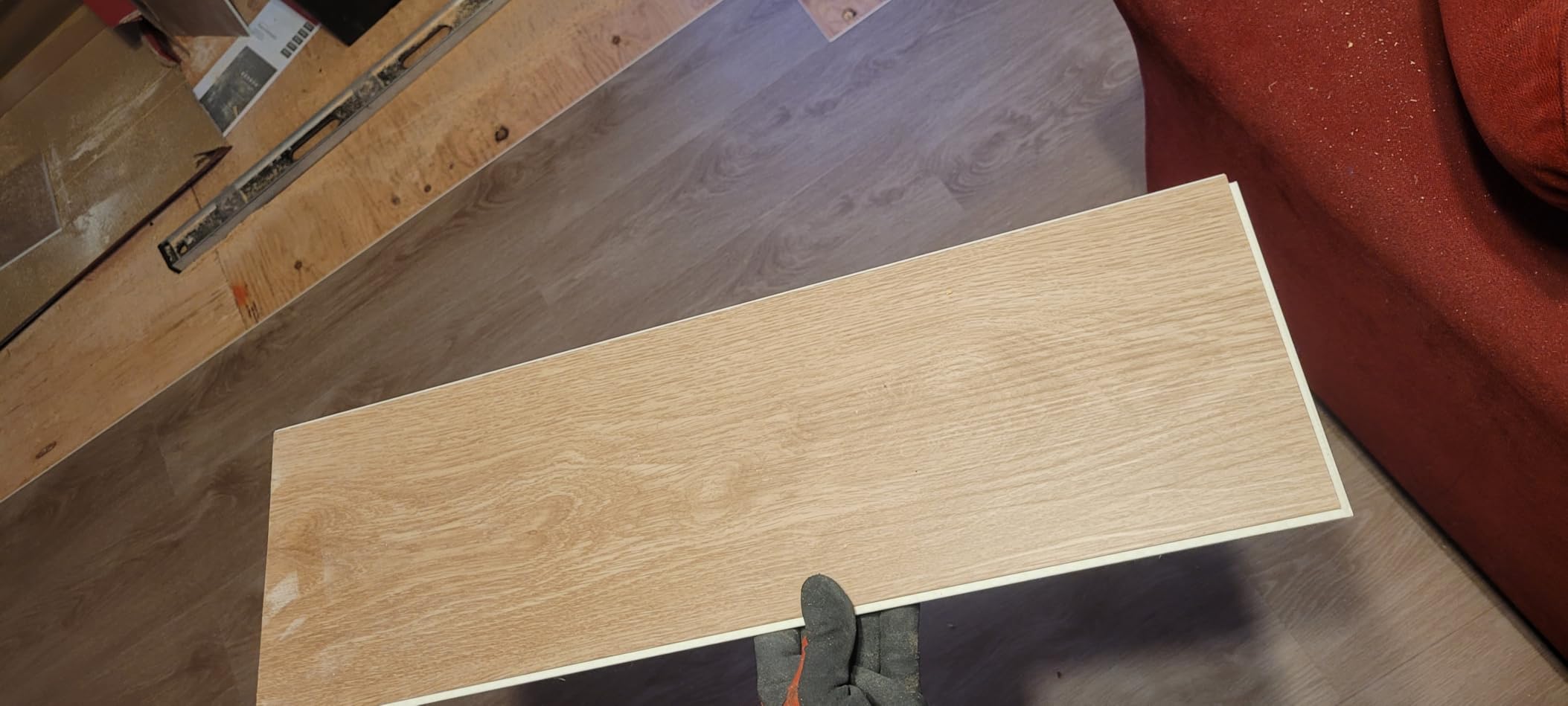 MaxCore Pro | Lucida Surfaces | 7 5/16 x 48 | 24.5 Sq. Ft. | 20mil | 5mm Thick | 10 Pack | Interlocking Click Lock Waterproof Luxury Vinyl Flooring Planks customer photo 2