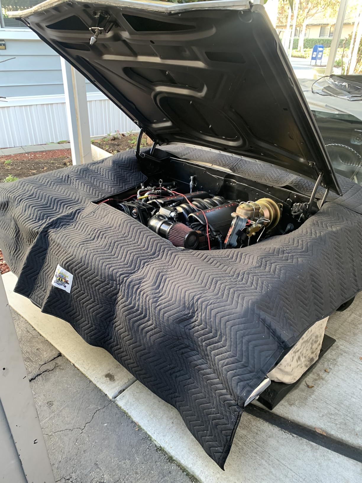 Bob's Original Fender Cover - Complete Engine Compartment Coverage - Fender Covers for Mechanics - Adjustable, Thick and Soft, Fits Multiple Vehicles customer photo 1