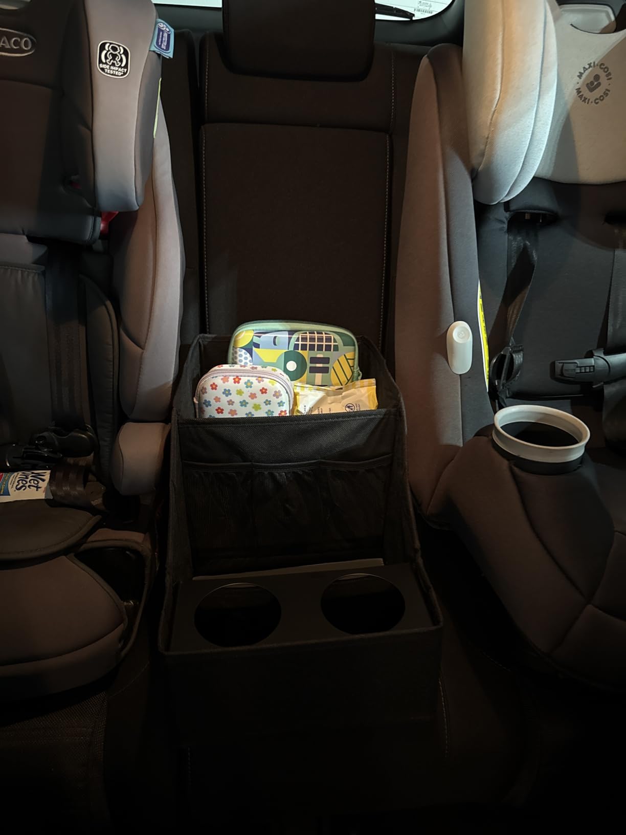 MULISOFT Car Seat Organizer- Backseat Car Organizer with 11 Storages Compartments and 2 Cup Holders, Organizers and Storage, Front Seat for Travel Kids, Black customer photo 2