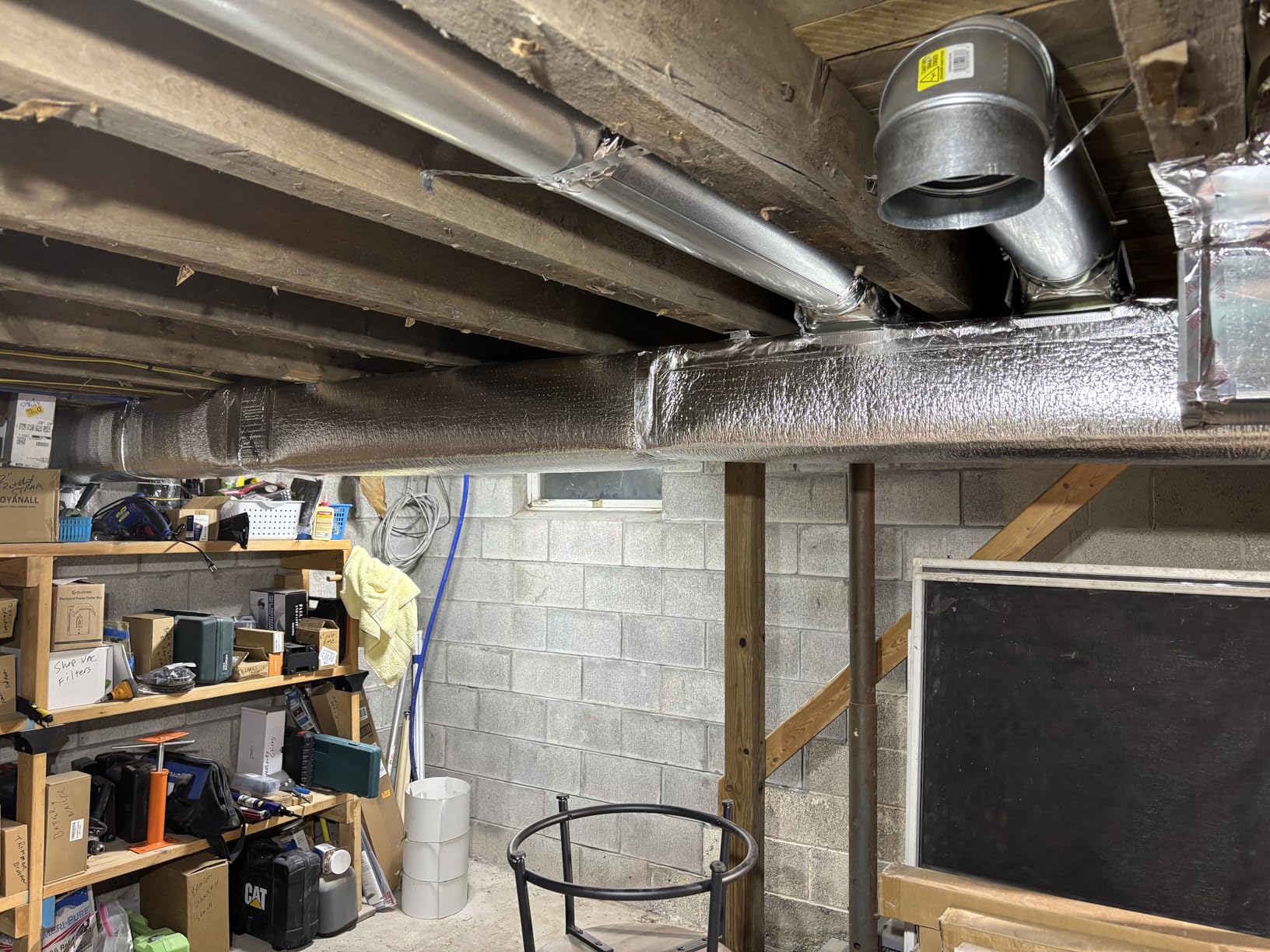US Energy Products R-8 HVAC Duct Wrap Insulation Reflective Double Sided Foam Core (Class 1-A ASTM FIRE Rated) (AD5 1/4INCH Thick) 4FT X 50FT (200SQFT) customer photo 1