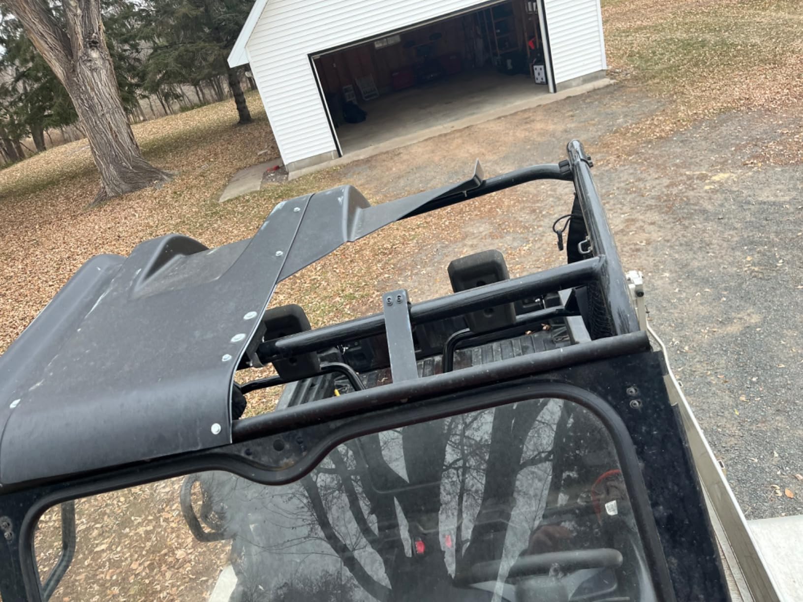 KUAFU Hard Top Roof Compatible with 2014-2025 Honda Pioneer 700 SXS700M2 2 Seater 2 Pcs Roof Protection Cover Replacement for V000100-11056Q Black customer photo 2