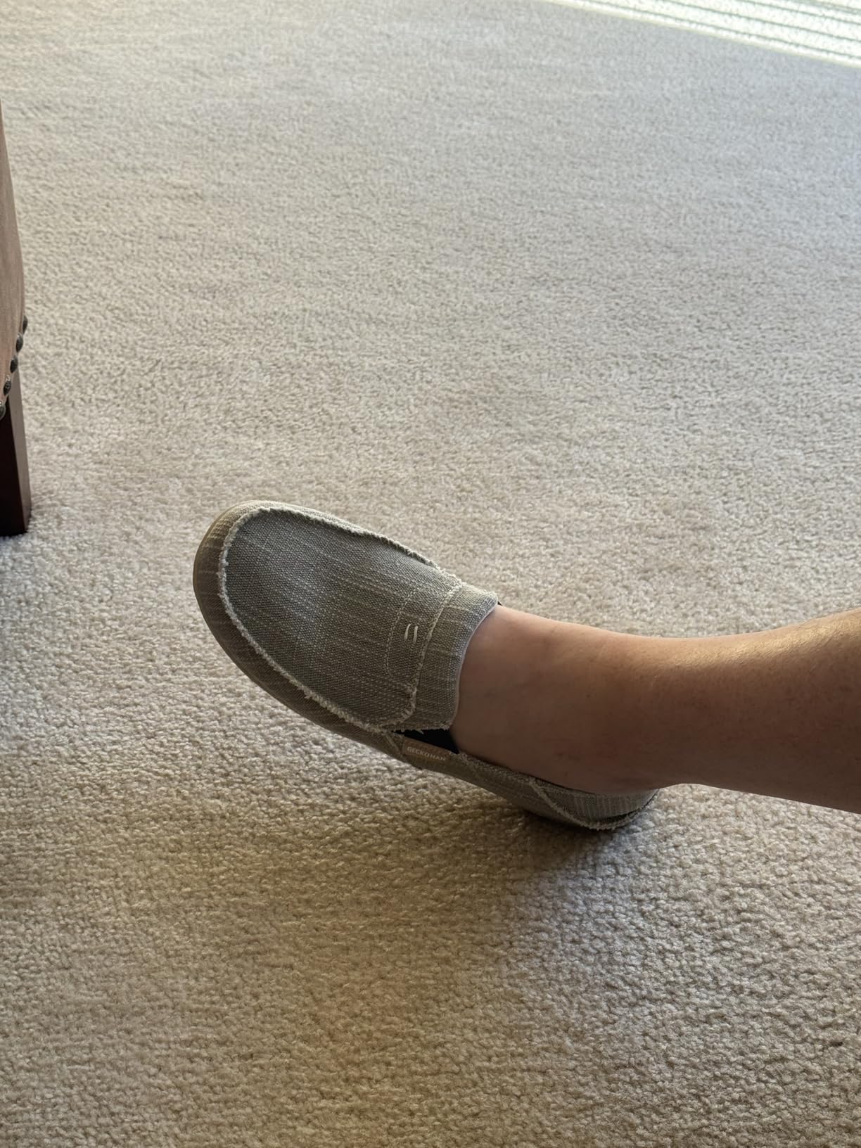 Men's Slip On Canvas Loafers with Arch Support for Plantar Fasciitis customer photo 1