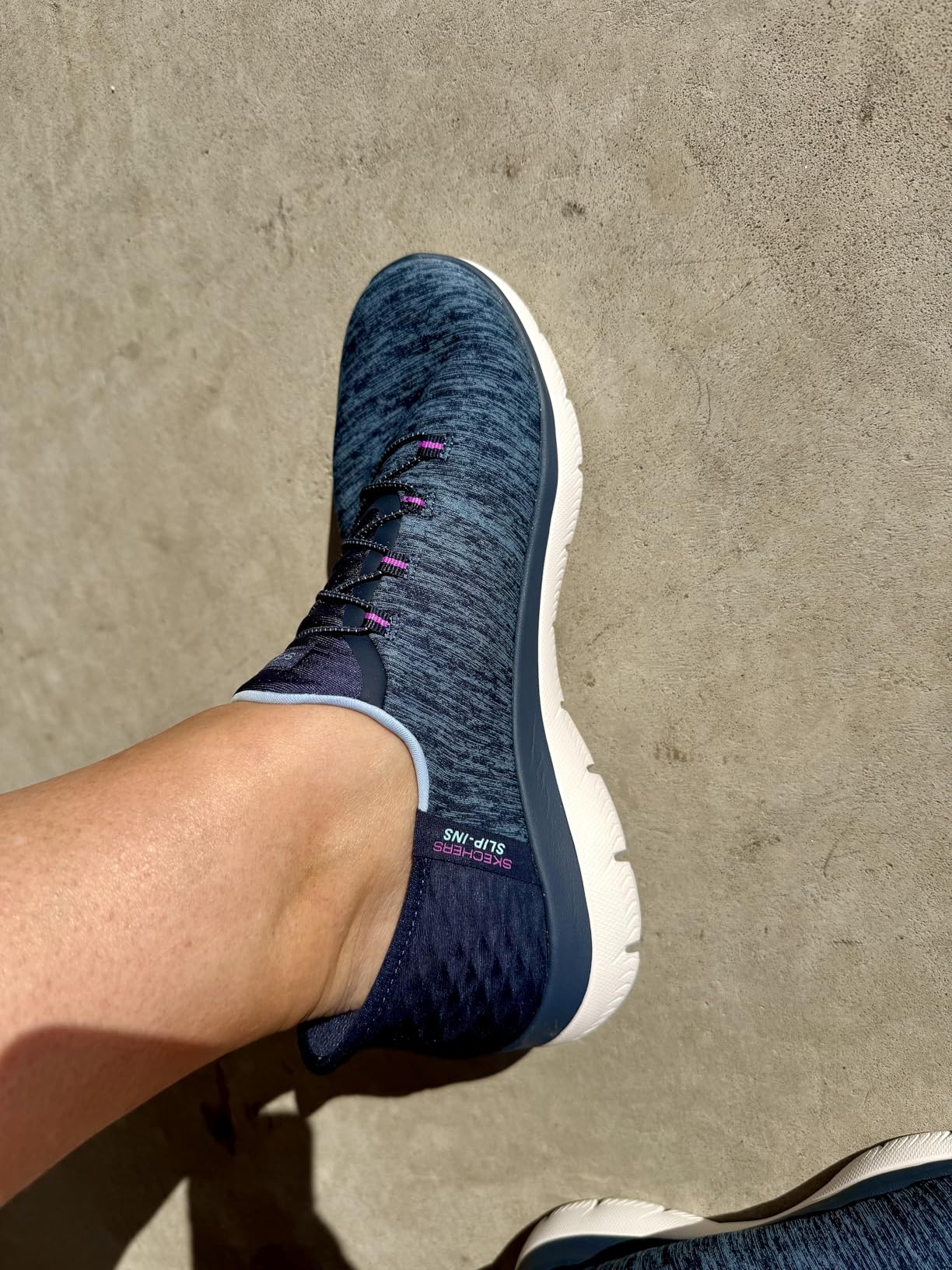 Skechers Women's Summits Dazzling Haze Hands Free Slip-ins Sneaker customer photo 2