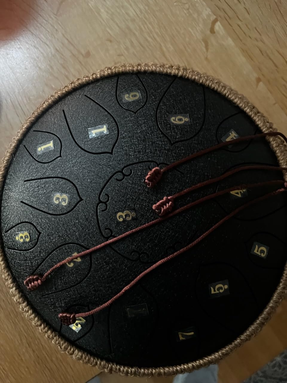HOPWELL Steel Tongue Drum - 15 Note 12 Inch Tongue Drums - Percussion Instruments - Hand Pan Drum with Music Book, Drum Mallets and Carry Bag, D Major, Navy Blue customer photo 2