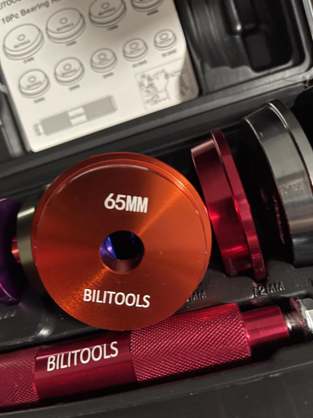 BILITOOLS Bearing Race and Seal Driver Set, 43PCS SAE & Metric | 4 Handles & 39 Dual-Sided Adapters, Bearing Press Kit, Complete Seal Installer Kit, Portable Storage Case customer photo 2