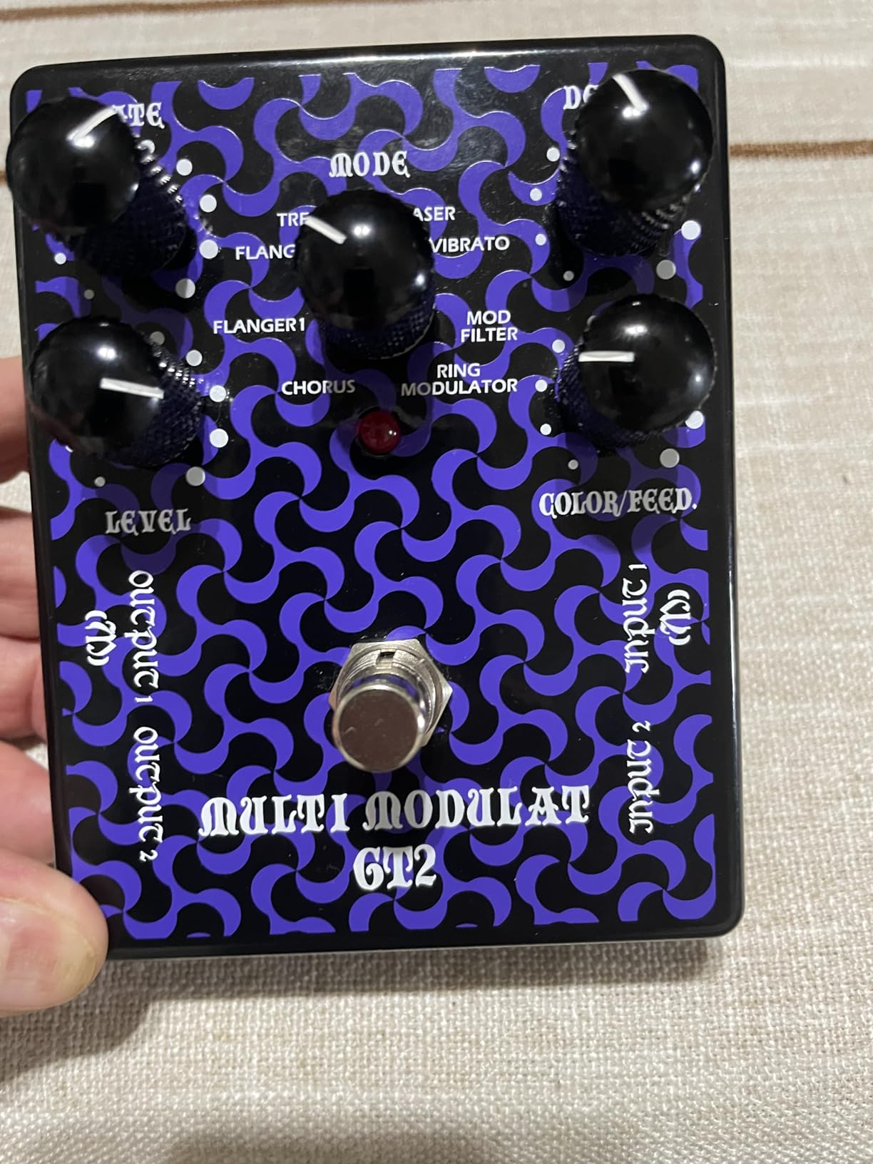 GT2 Multi-Modulation Guitar Effects Pedal, Legendary Classic Model -8 Modulation Modes including special effect MOD FILTER & RING MODULATOR,Chorus/Flanger/Phaser Design&Made in Taiwan customer photo 1