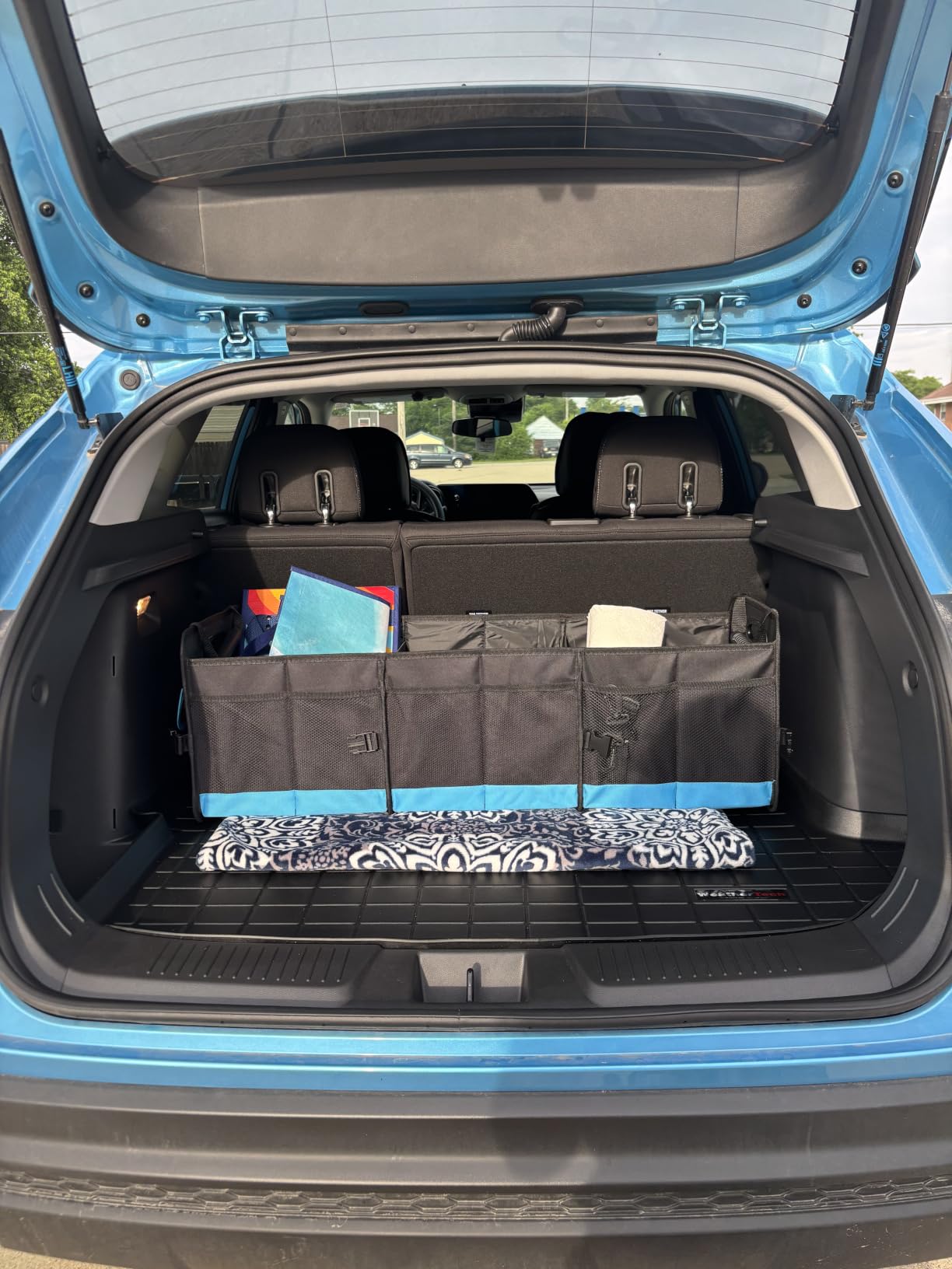AOPHY Trunk Organizer for Car, 95L Large Capacity Storage with Non-Slip Bottom Strips and 2 Retractable Straps, Cargo Organizer for Suv, Truck, Sedan, Waterproof Portable Car Organizers for Women Men customer photo 1