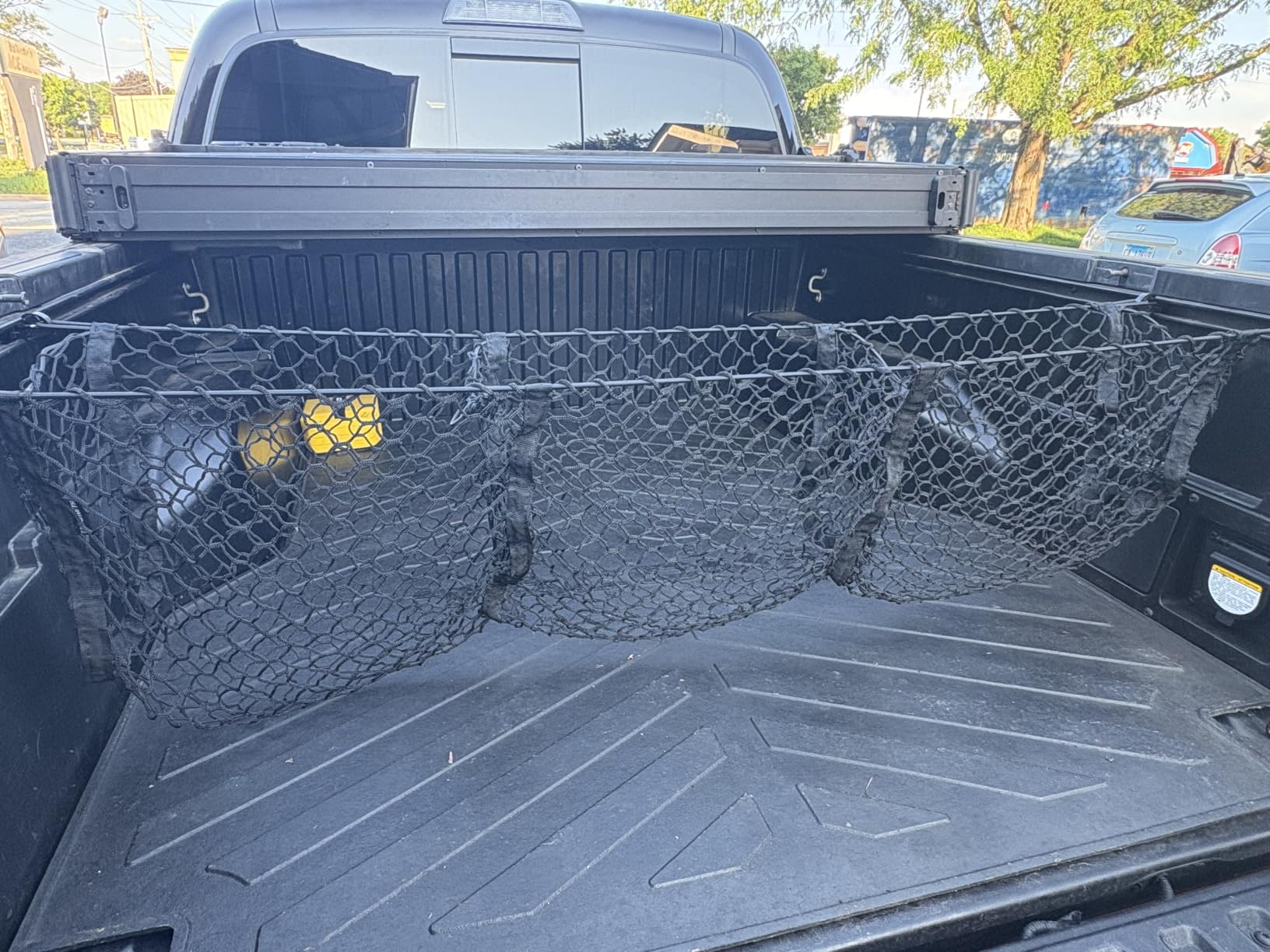 TacoNets Three Pocket Cargo Net for 2005-2026 Toyota Tacoma - Patented Design - Premium Truck Bed Organizers & Storage - Grocery Holder - Designed in USA customer photo 1