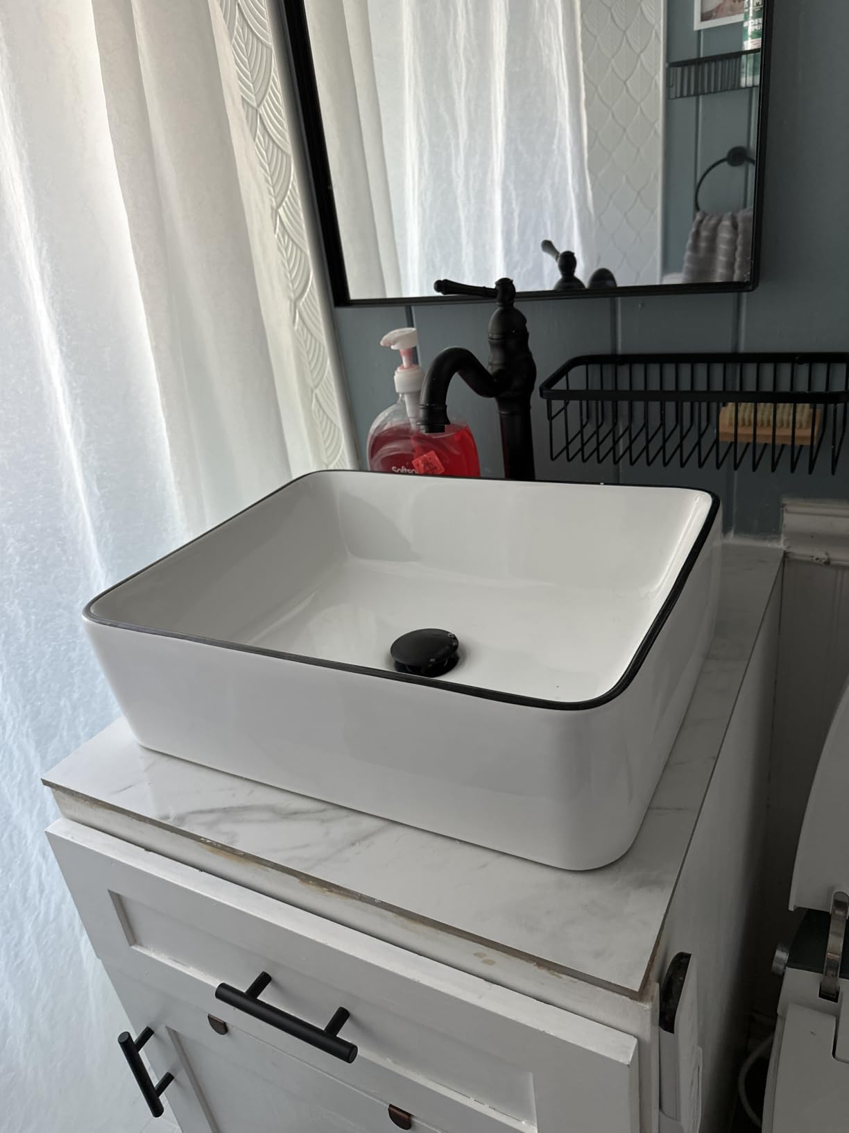 Deervalley Rectangle Vessel Sink, Liberty 16