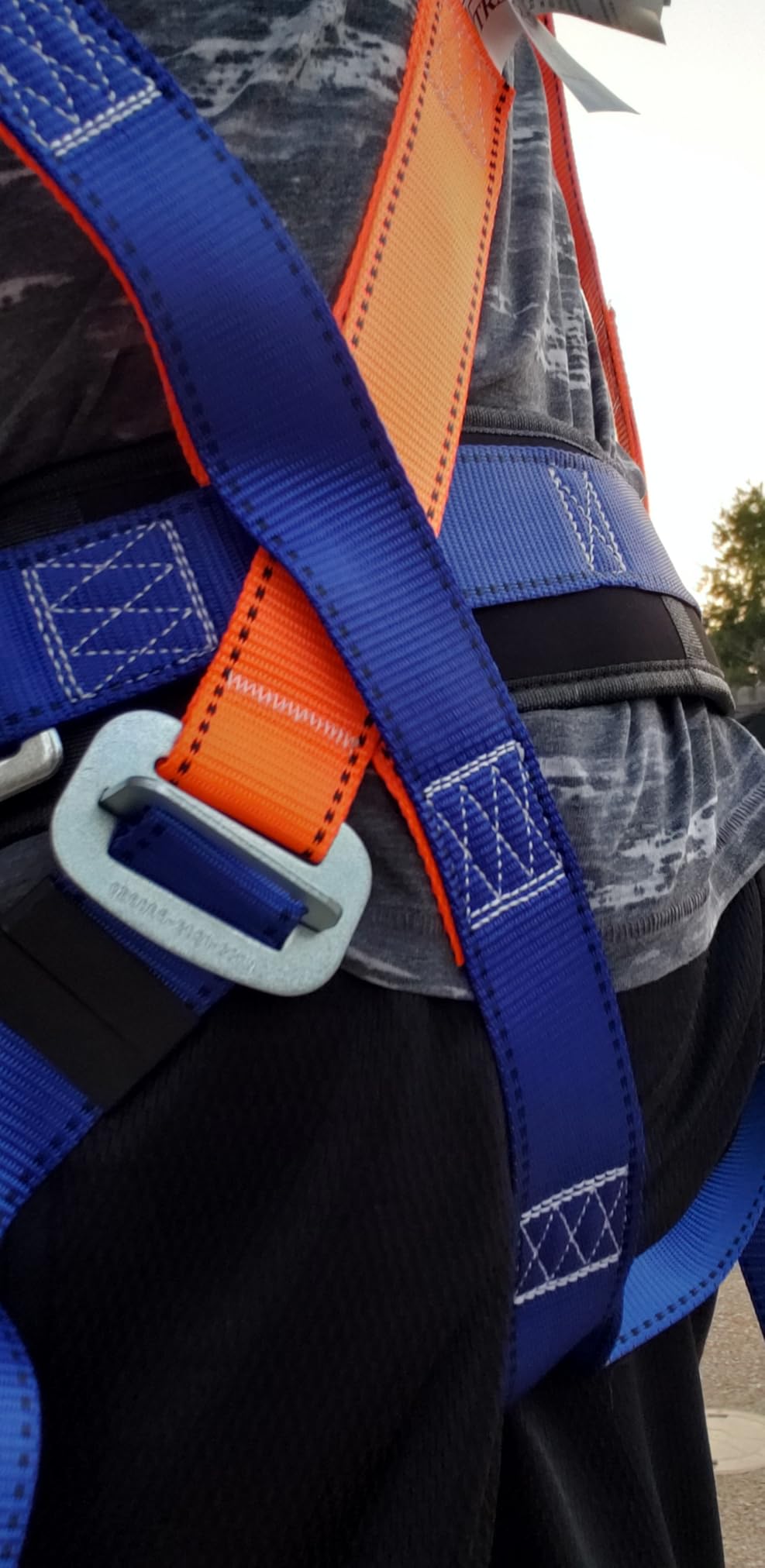 TT TRSMIMA Safety Harness Fall Protection Kit: Full Body Roofing harnesses with Shock Absorbing Lanyard - Updated Comfortable Waist Pad customer photo 2