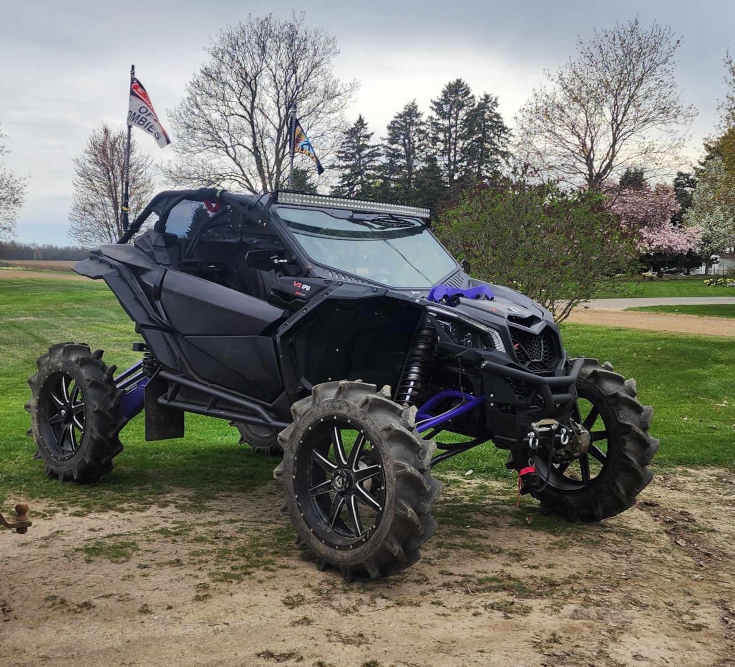 Soft Canvas Roof Top Compatible With Can-Am Maverick X3 2017-2026 2 Doors | UTV Doors Roof Soft Top Sunshade, 900D Oxford Cloth and PVC Waterproof Coating, UTV Roof Accessory customer photo 1