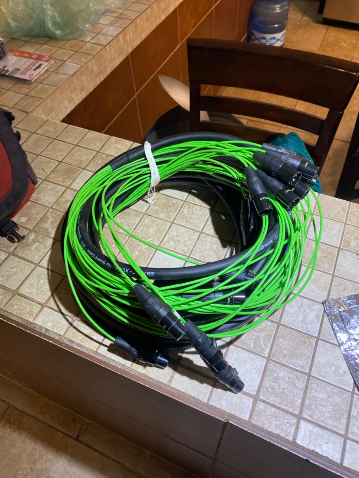 GEARit XLR Snake 8 Channel 30 ft, OFC Audio Snake Balanced Multicore Cable with Metal XLR Connectors & Numbered Channel Labels for Studio Mixers, Patch Bays, Stage Monitors, Small Venues & Live Sound customer photo 1