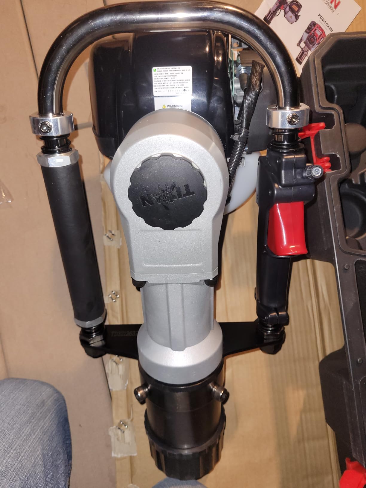 PGD1032 Titan Gas Powered Post Driver - Heavy-Duty Fence Post Driver for T-Posts, Pipes & Stakes - Portable Titan Fence Driver with 140FA 4-Stroke Engine - Farm & Ranch Use customer photo 1