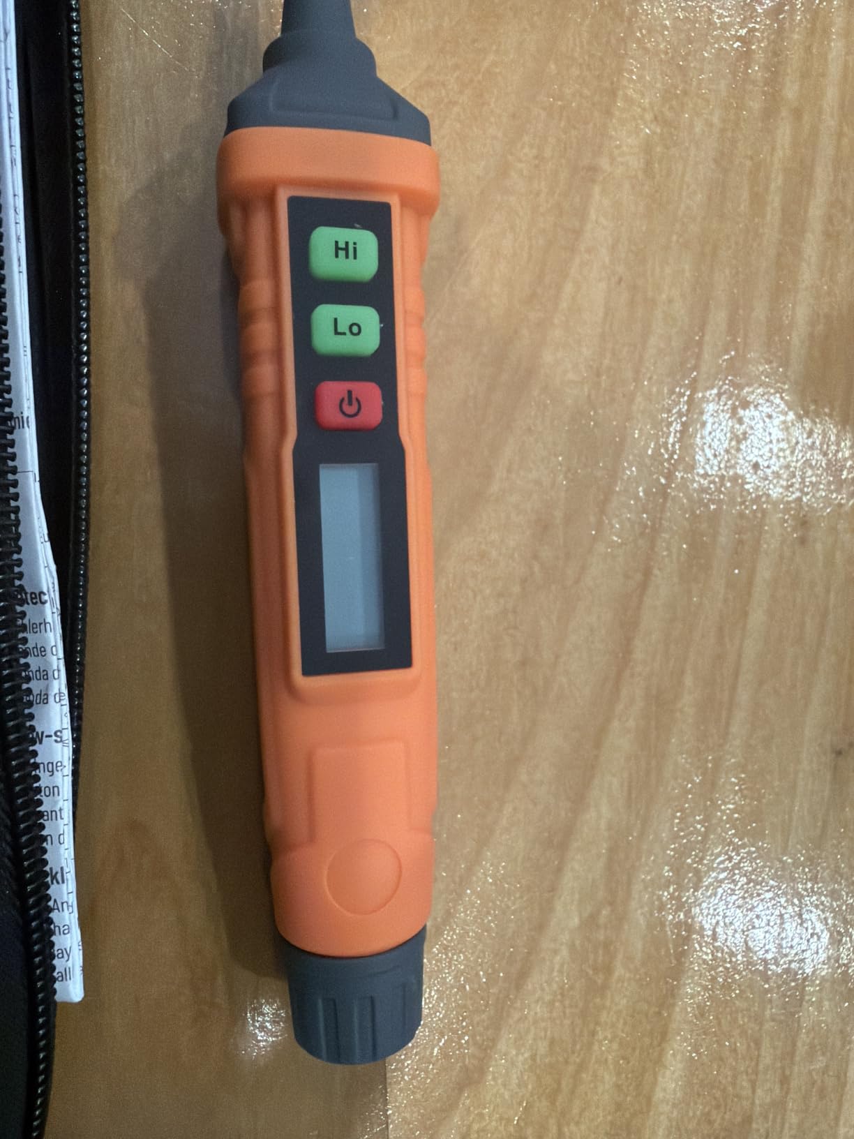 TopTes PT210S Gas Leak Detector, Natural Gas Detector with 4-inch Probe, Propane Leak Detector Locating Combustible Gases Like Natural Gas, Methane for Home, Measures%LEL (Incl. Batteries) - Orange customer photo 2
