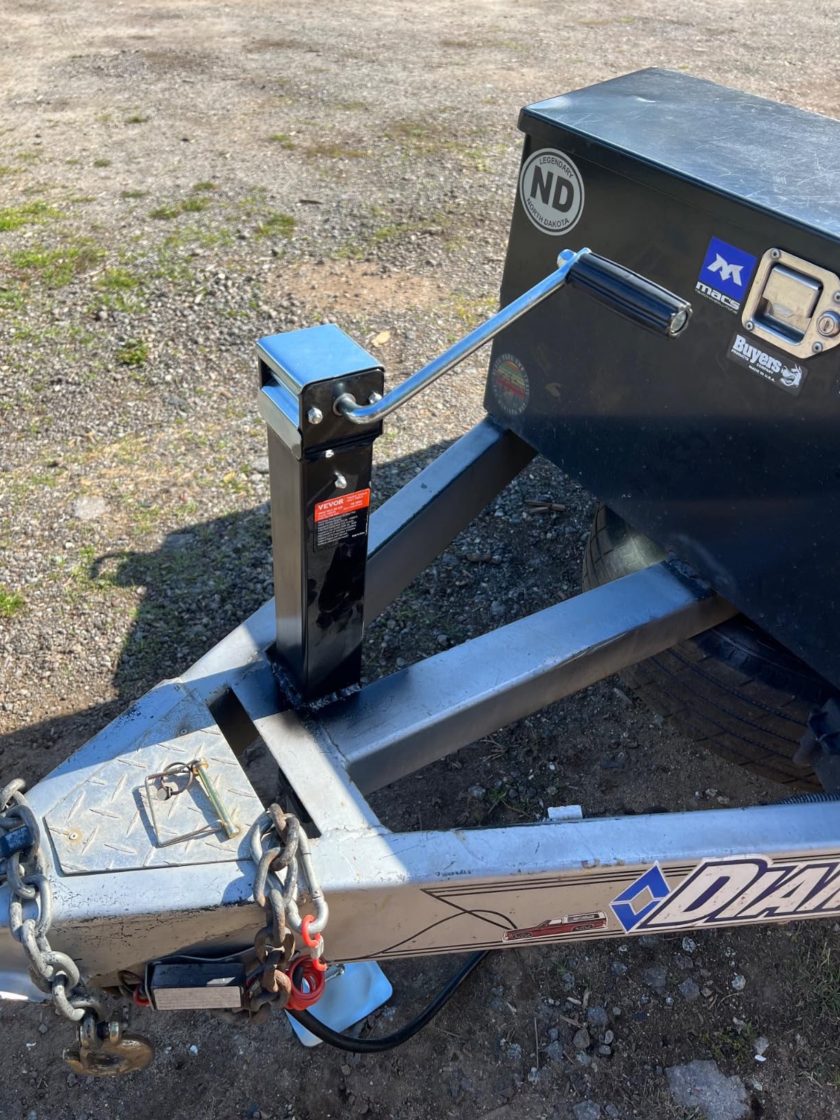 VEVOR 8000lbs Heavy-Duty Square Direct Weld on RV Jack, 15-1/4 Inches Lift, Adjustable Drop Leg customer photo 2