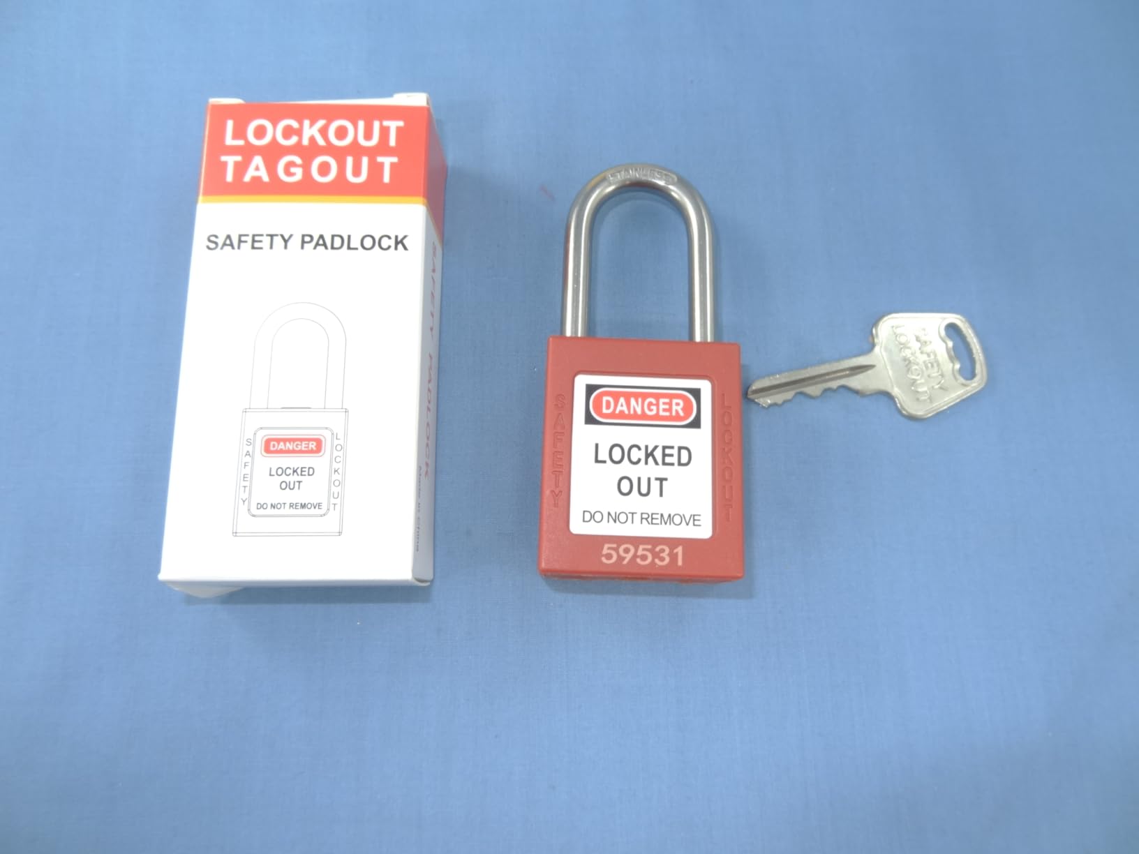 Lockout Tagout Station with Loto Devices, Lock Out Tag Out Kit Board with 4 Brass Cylinder Safety Padlocks, Hasp, Lockout Tags for OSHA Compliance, U02 customer photo 1