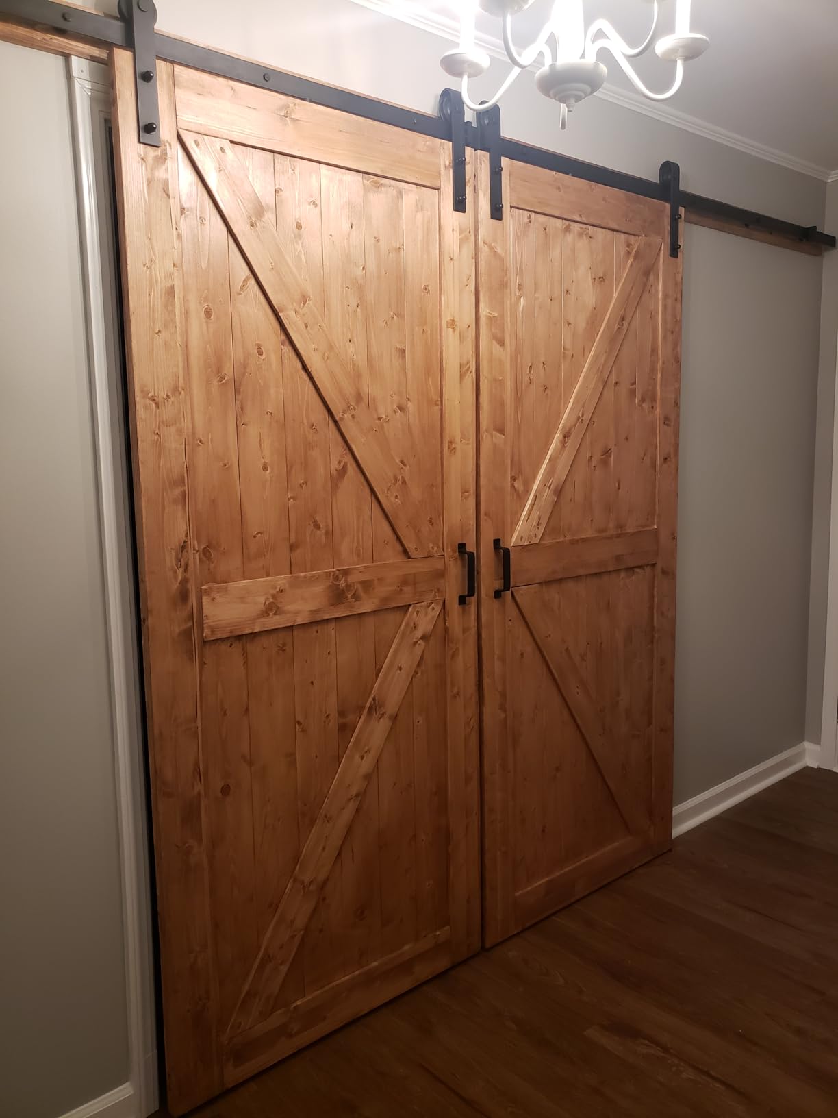 Fredbeck 36 Double Barn Door with Hardware Included (72 Barn Door) customer photo 2