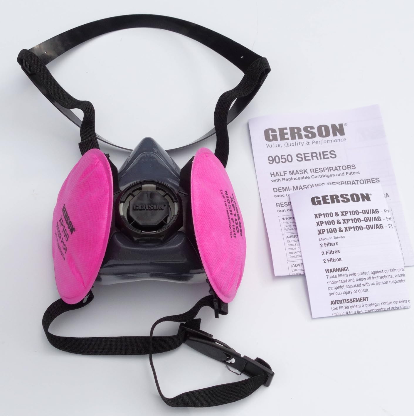 GERSON Industrial P100 Respirator Kit Welding, Silica & Concrete Dust, Mold (Medium) customer photo 1