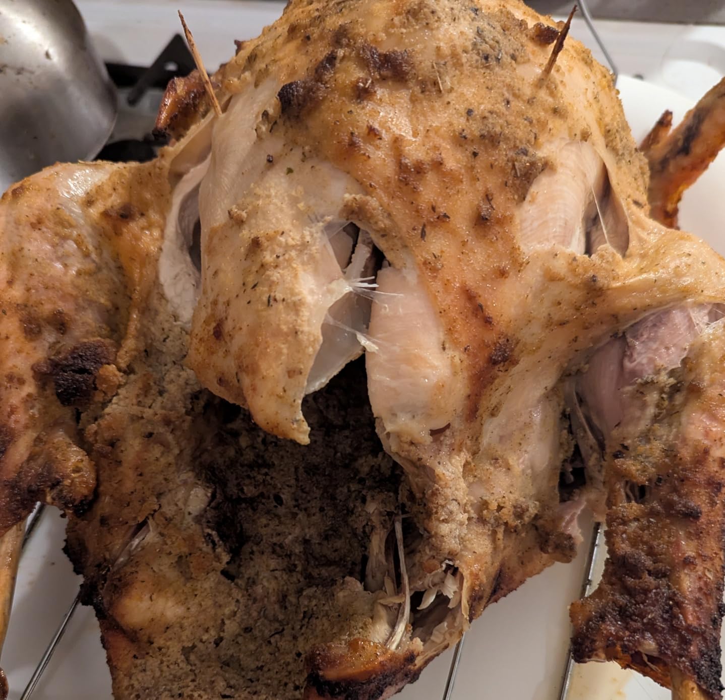 26 Quart Electric Roaster Oven with Visible & Self-Basting Lid, Large Turkey Roaster with Defrost Warm Function, Adjustable Temperature, Removable Pan Rack, Stainless Steel, Silver customer photo 1