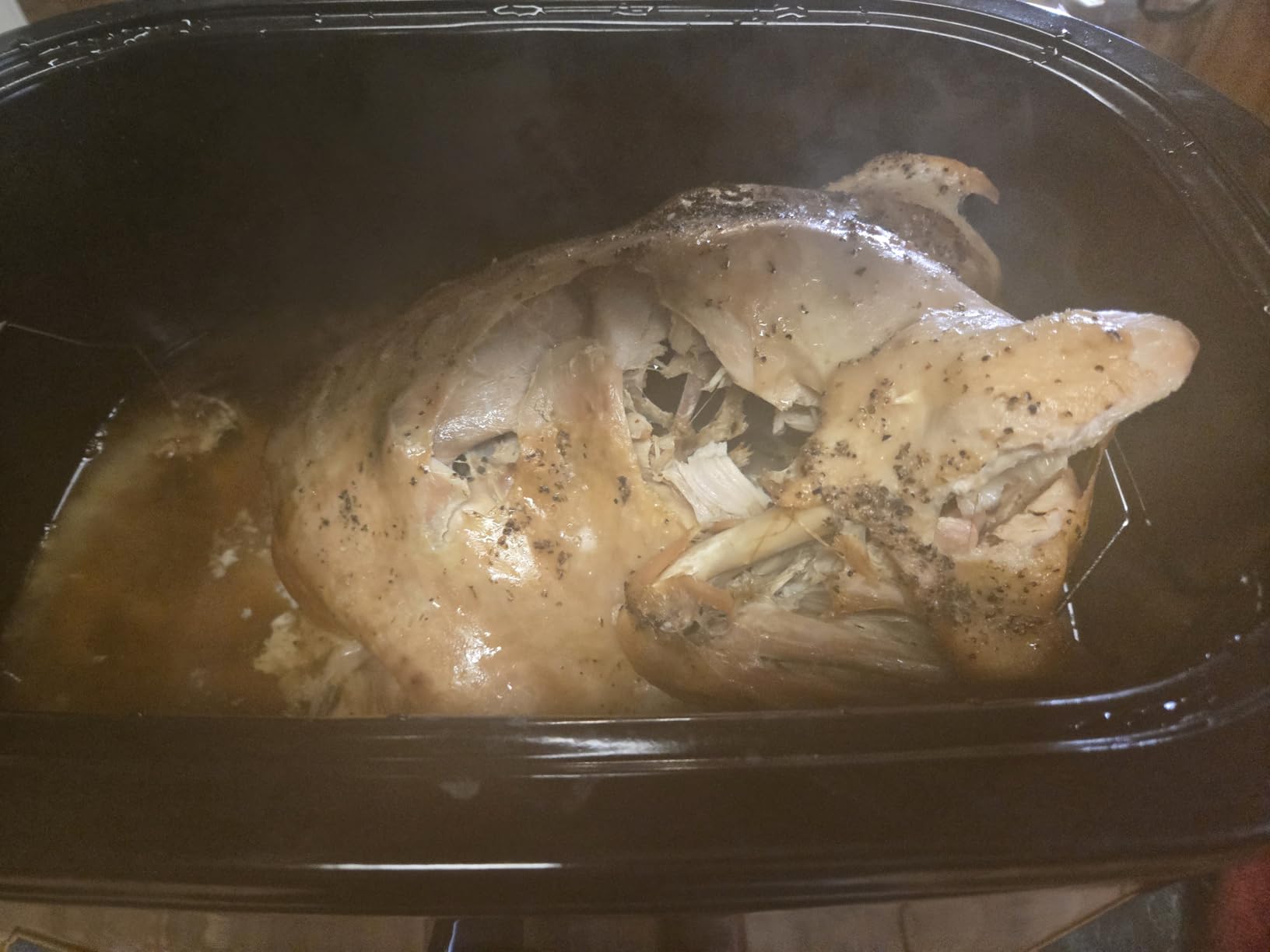 26 Quart Electric Roaster Oven with Visible & Self-Basting Lid, Large Turkey Roaster with Defrost Warm Function, Adjustable Temperature, Removable Pan Rack, Stainless Steel, Silver customer photo 2