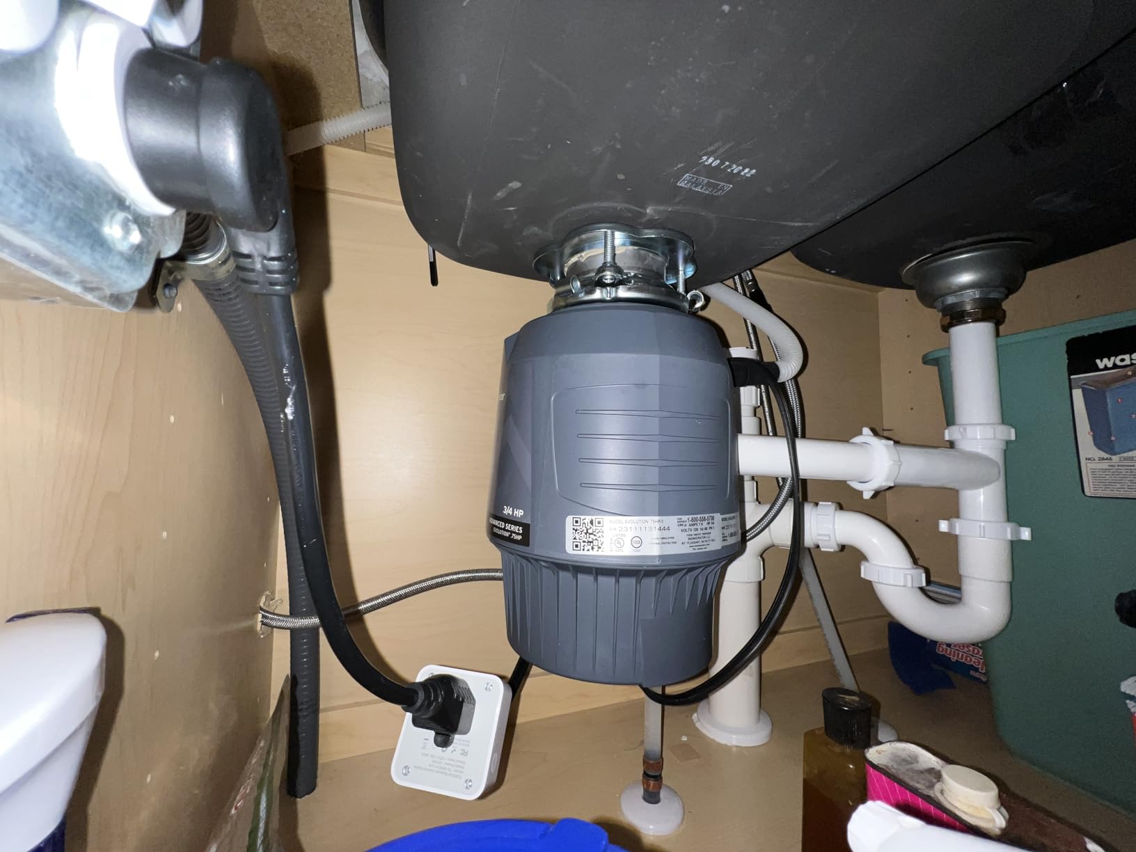 InSinkErator EVOLUTION 0.75HP 3/4 HP, Advanced Series EZ Connect Continuous Feed Food Waste Garbage Disposal, Gray customer photo 1