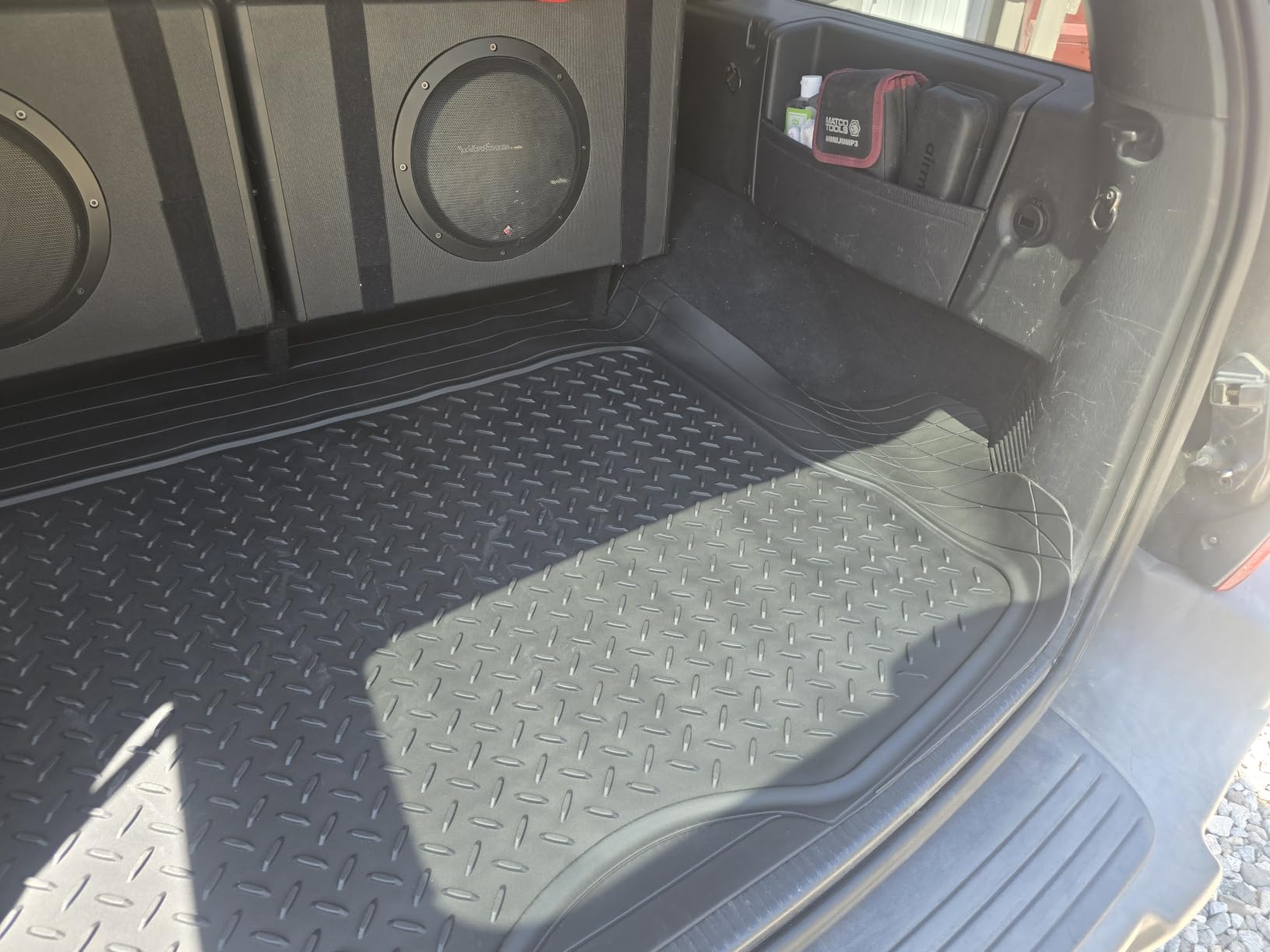 Nilight Rubber Cargo Mats for Cars Trucks SUVs, Universal Trim to fit for Most Vehicles, All Weather Protection Heavy Duty Cargo Liners customer photo 2
