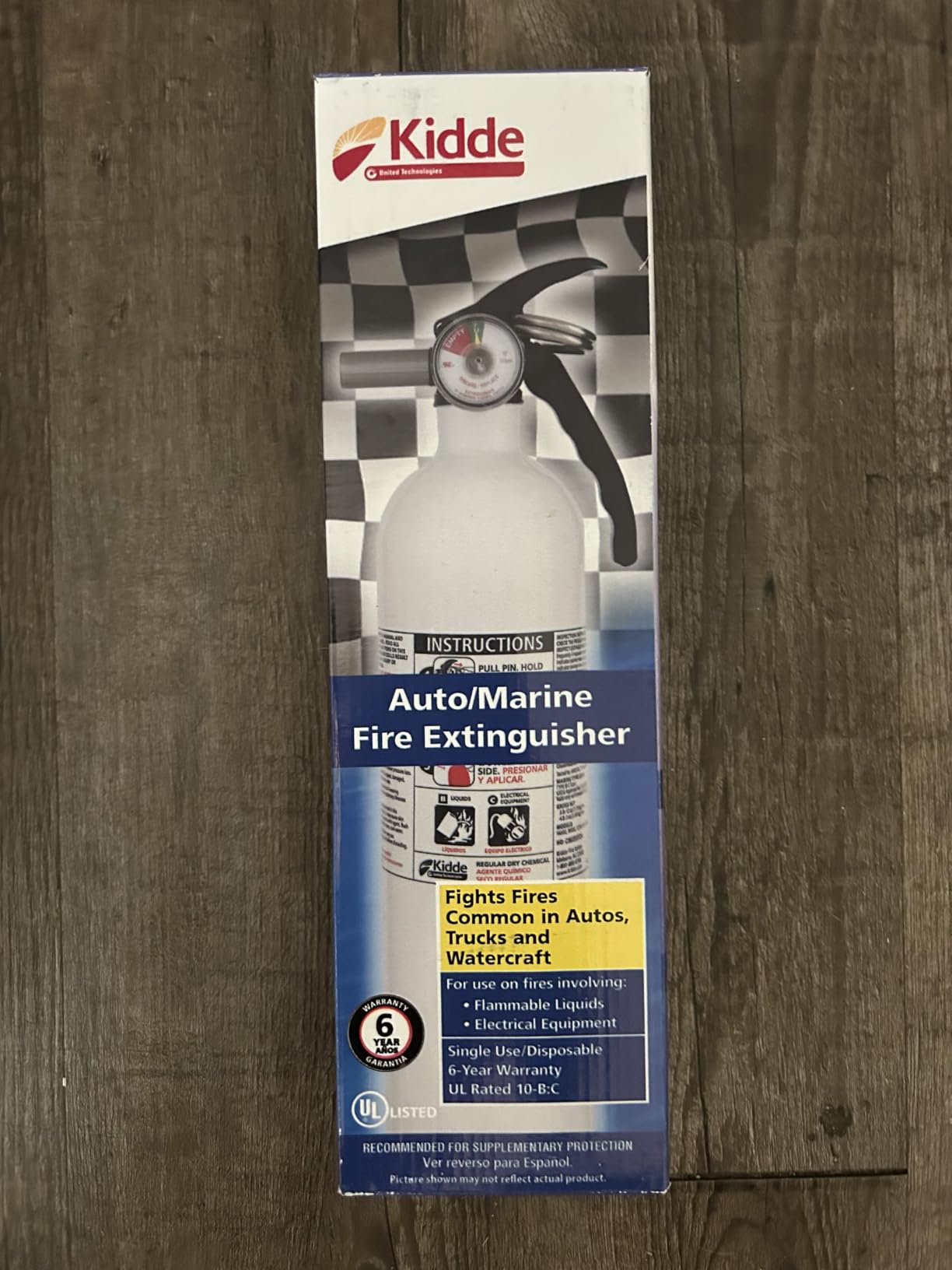 Kidde Auto 10 Fire Extinguisher for Cars and Trucks, 10-B:C, M10G | Motor Vehicle Extinguisher for Small Flammable Liquids/Gases and Electrical Fires, 2.9 lb. Dry Chemical customer photo 2