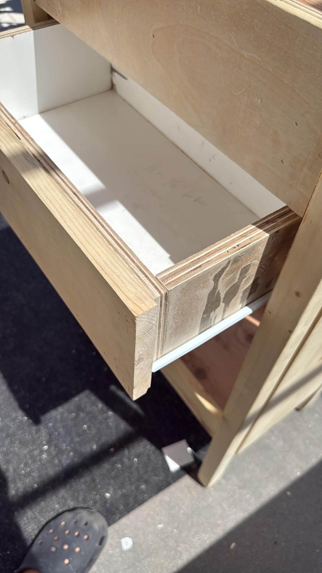 1 Pair 14 Inch Drawer Slides, White Coated Steel Drawer Track, Removable Bottom Mount Drawer Rails with Smooth Sliding Nylon Wheels customer photo 1
