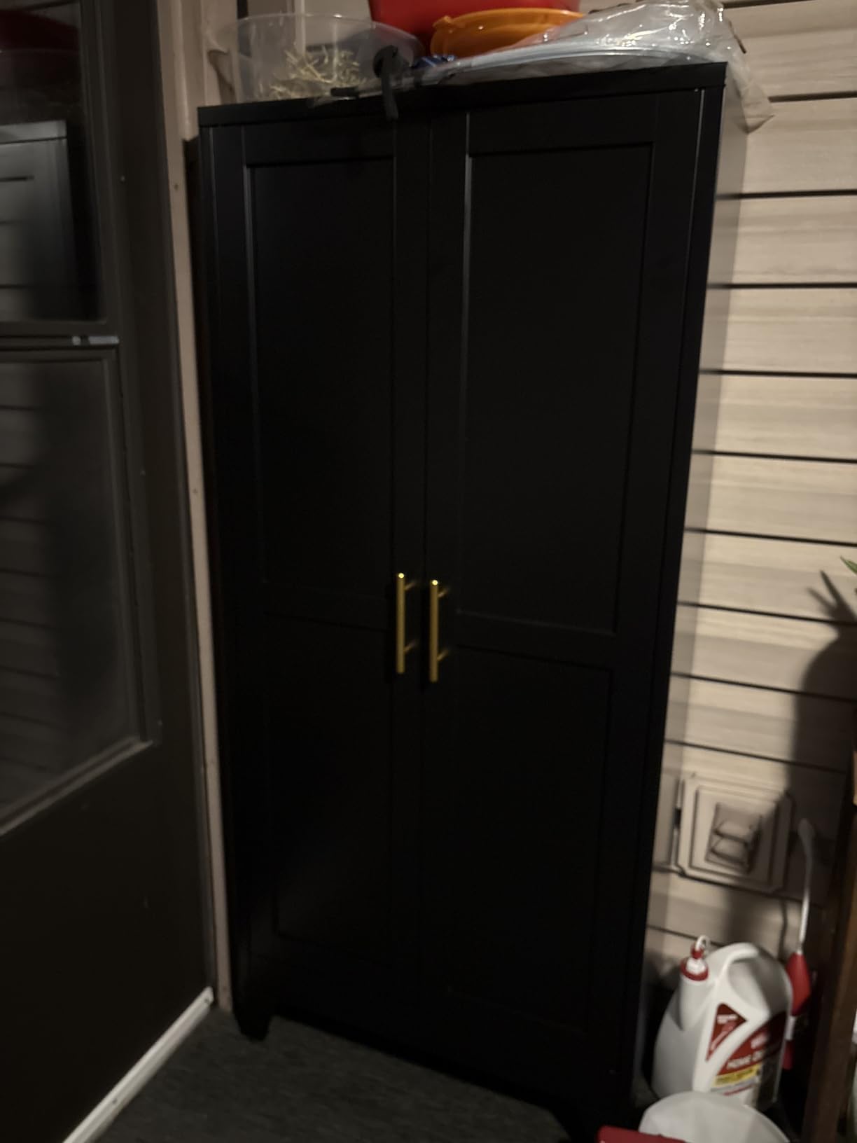 Winiowa Metal Pantry Cabinet with 2 Doors and Adjustable Shelves - 61