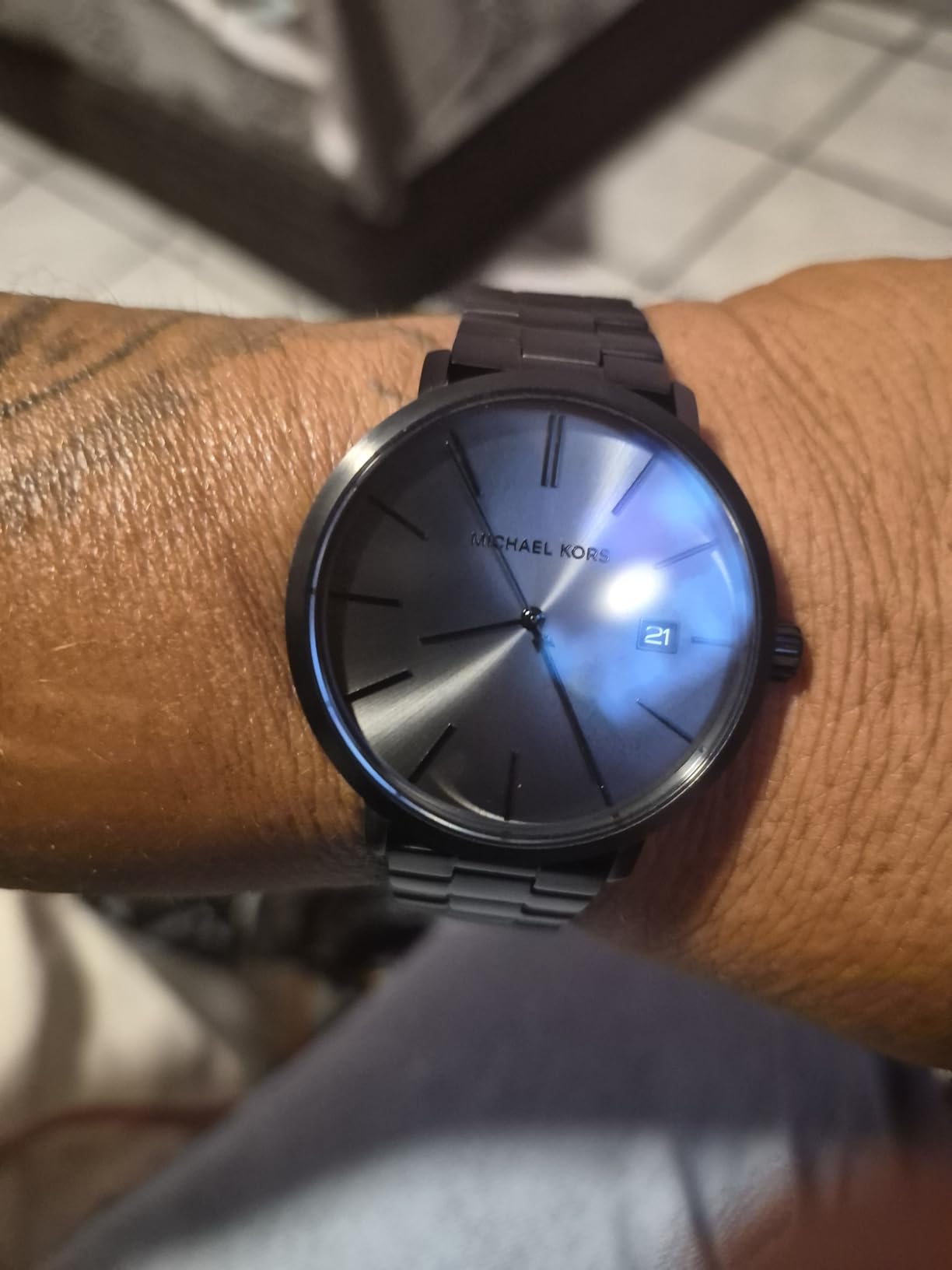 Michael Kors Men's Blake Stainless Steel or Leather Watch customer photo 1