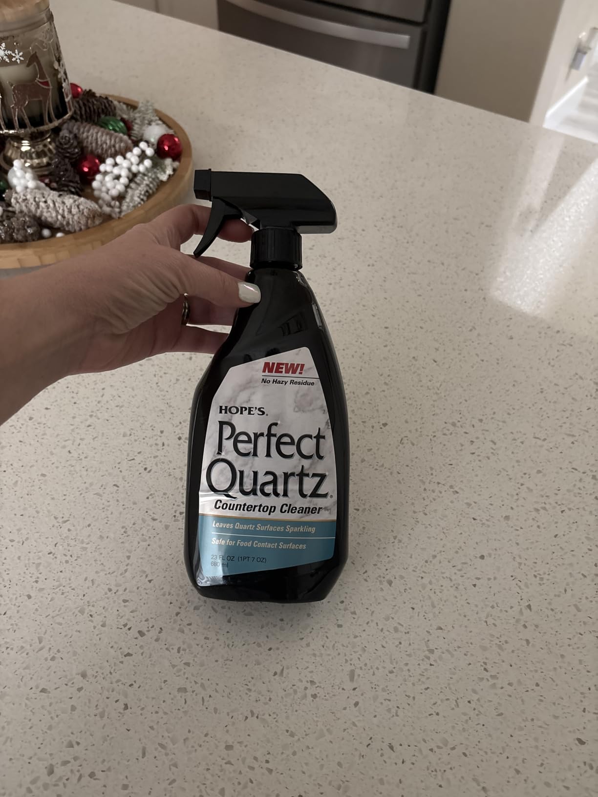 HOPE'S Perfect Quartz Countertop Cleaner, No Hazy Residue, Streak-Free, 23 Fl Oz customer photo 1