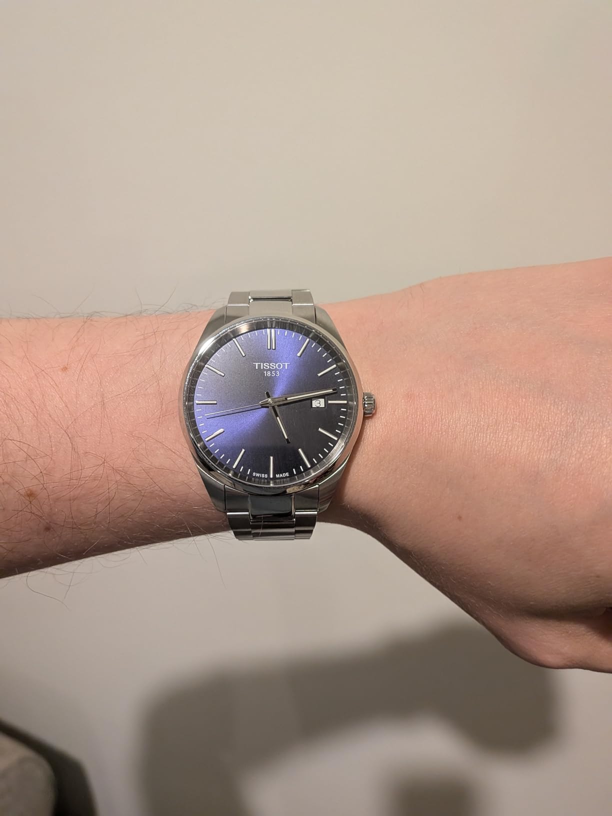 Tissot PR 100 40mm Swiss Quartz Watch for Men, Stainless Steel Case, Blue Dial customer photo 1