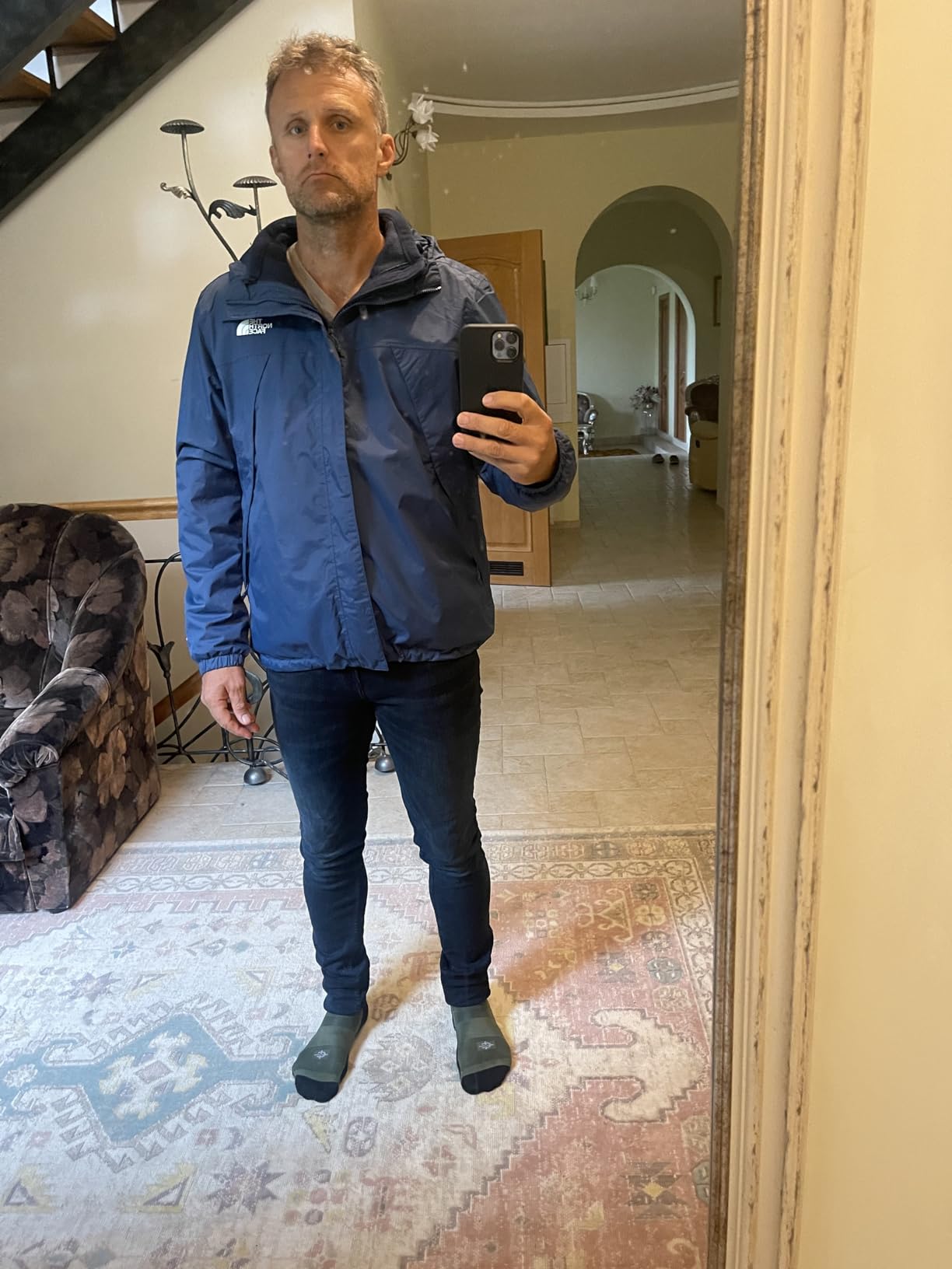 THE NORTH FACE Men's Antora Triclimate Jacket | Waterproof Shell, Warm Inner Fleece Layer, Adjustable 3 Piece Hood customer photo 2