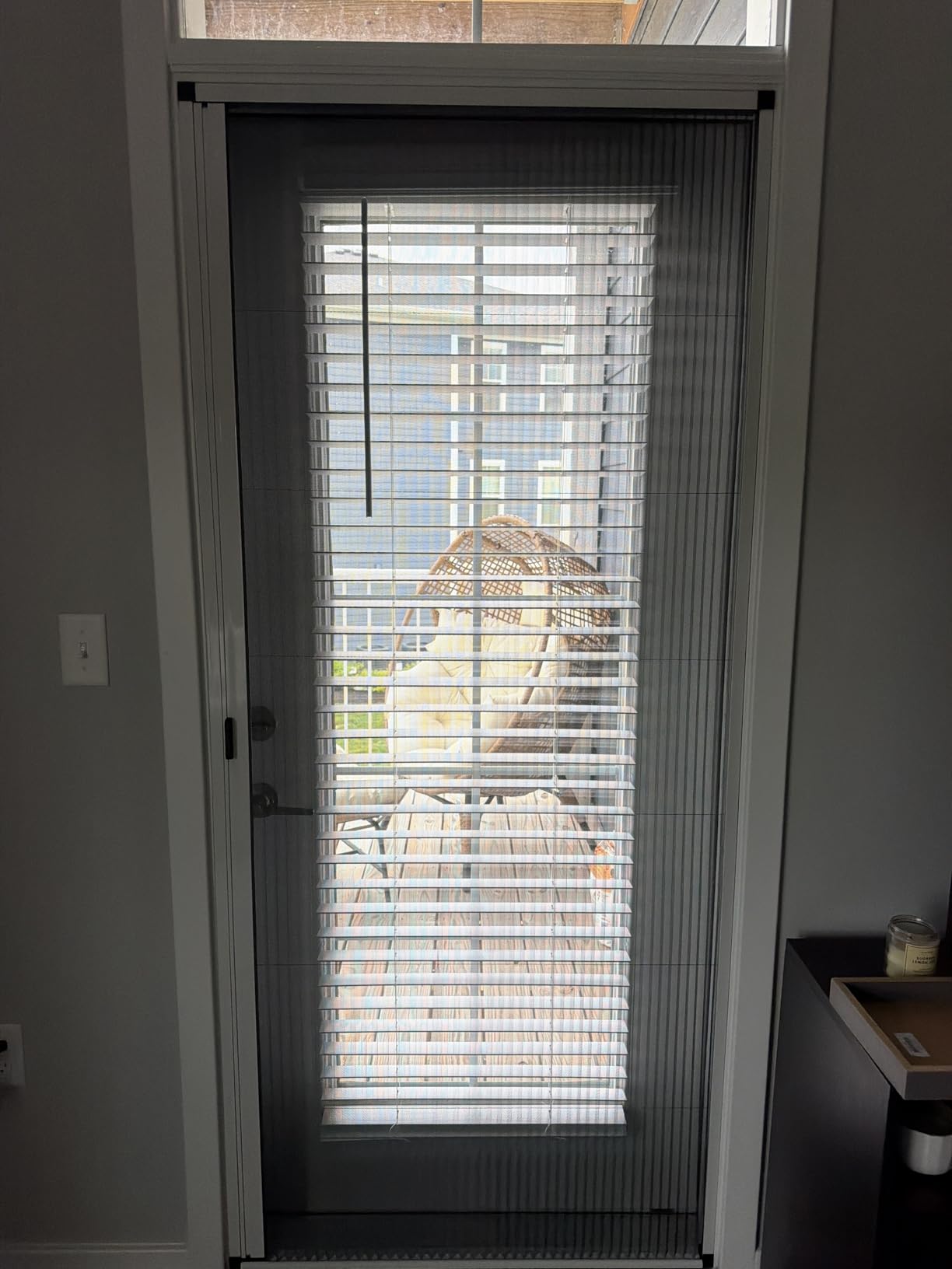 ROOMNEST No-Drilling Retractable Screen Door, Folding Door with Aluminum Frame and Durable Mesh, Keeps Bugs Out, for Single or Double Door Customize Size(White) customer photo 1